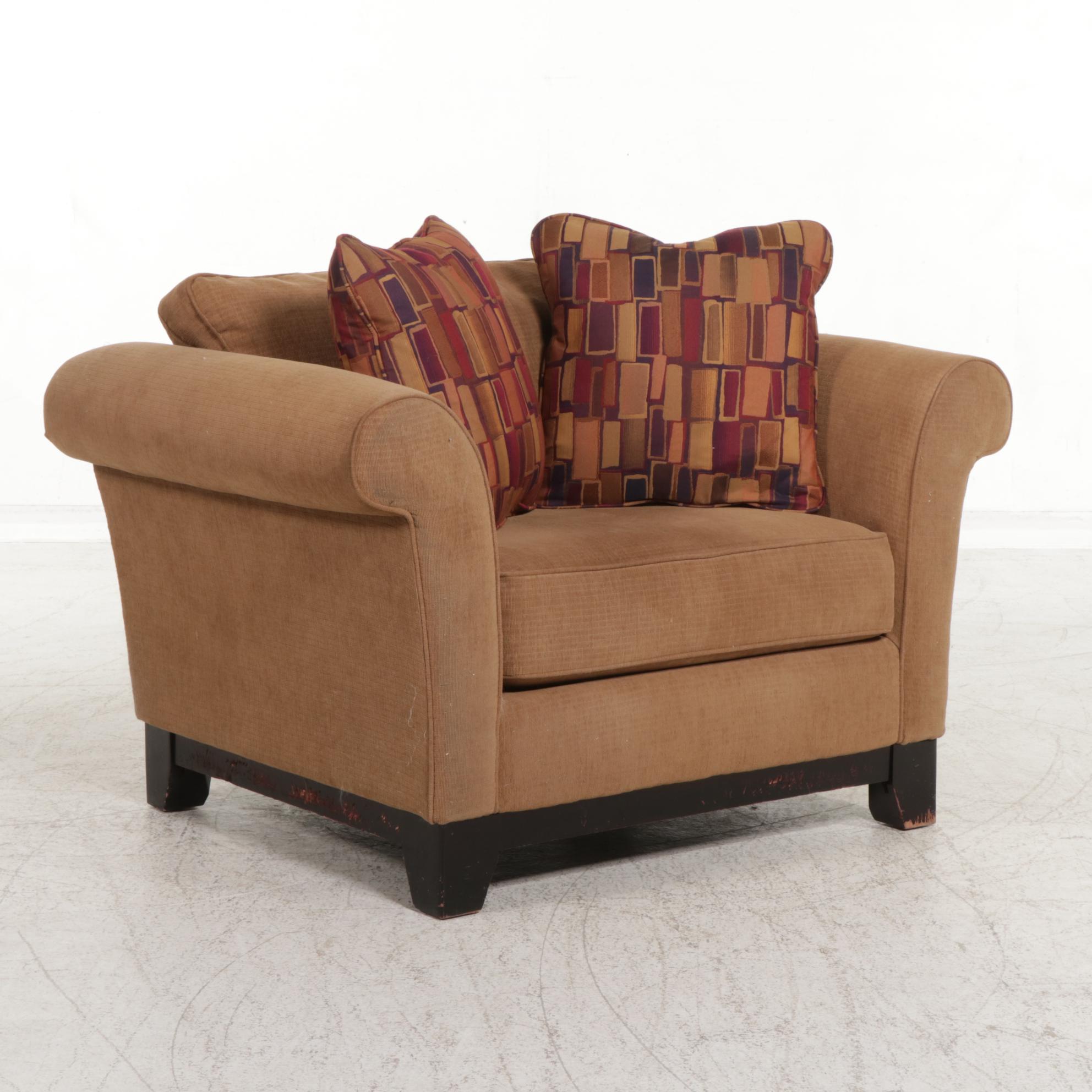 La-Z-Boy Upholstered Rolled Arm Chair-and-a-Half