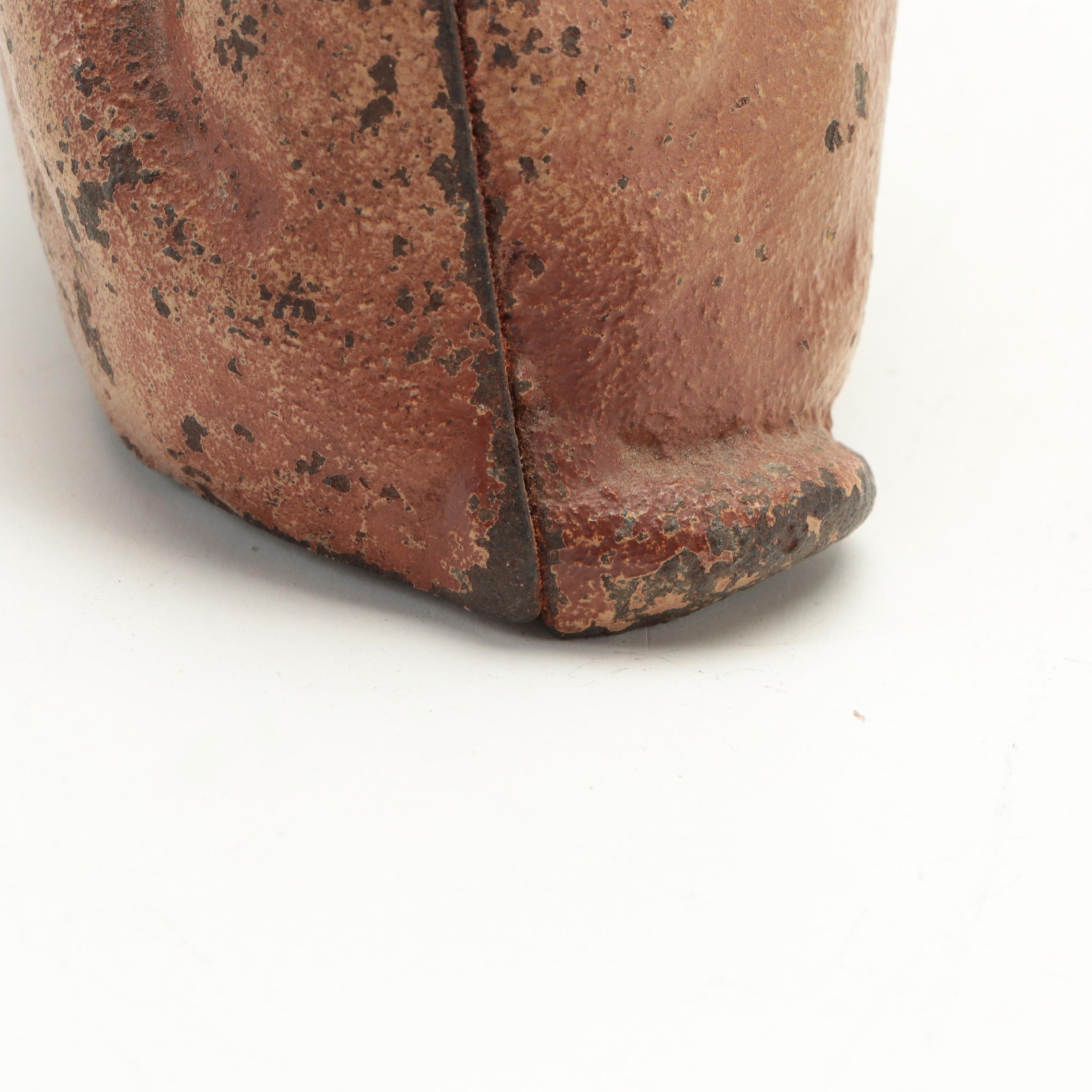 Hubley-Style Boxer Dog with Cat Cast Iron Coin Banks, Early to Mid-20th Century