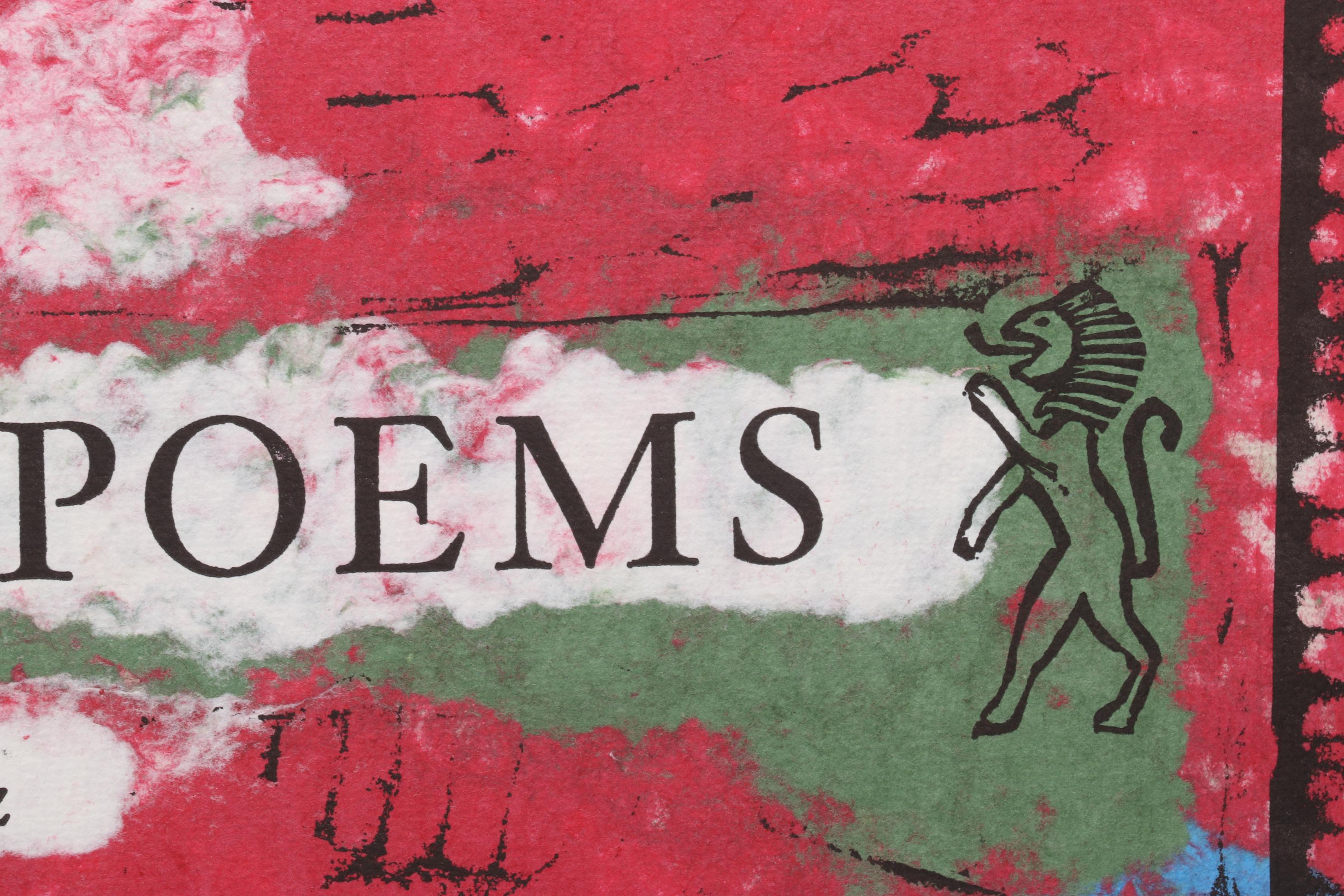 Sidney Chafetz Linocut and Letterpress "Title Page (Epodes: First Poems)," 1992