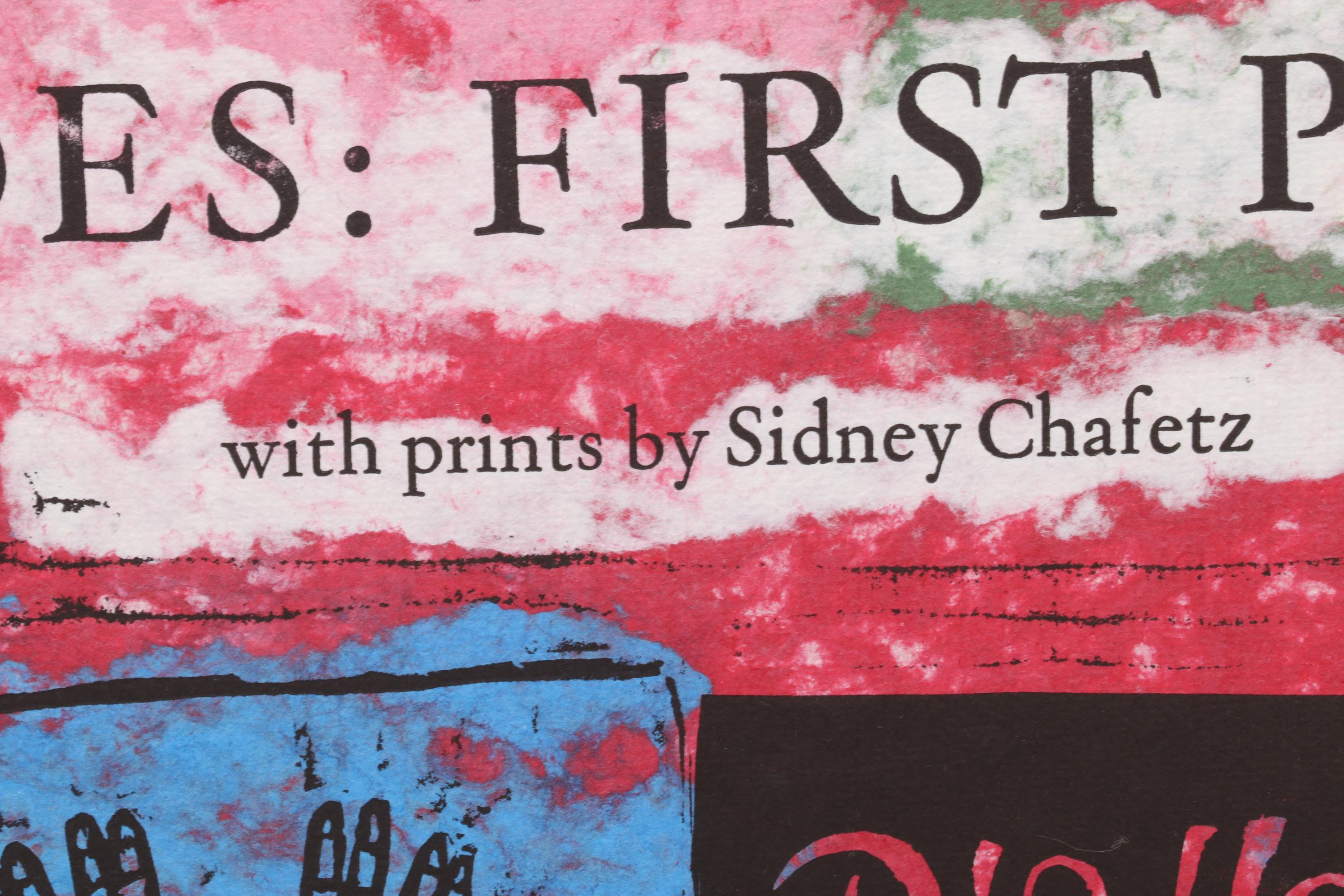 Sidney Chafetz Linocut and Letterpress "Title Page (Epodes: First Poems)," 1992