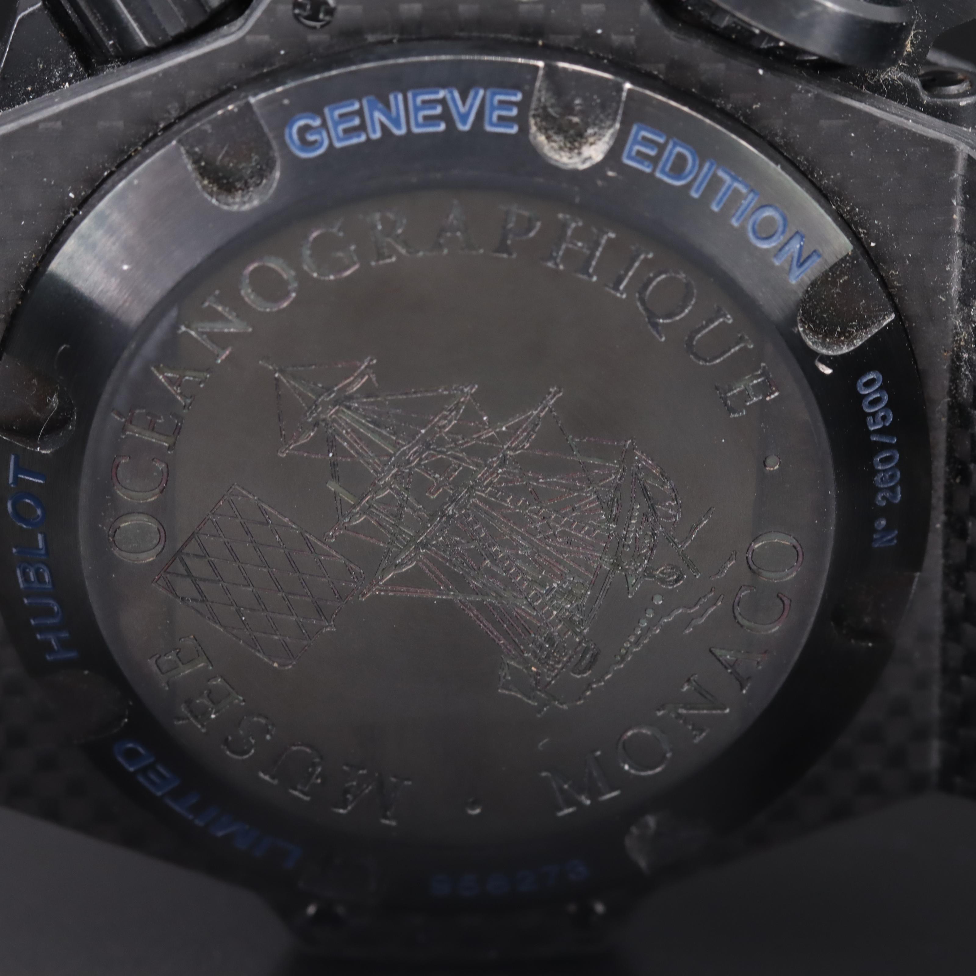 Hublot Big Bang King Power Diver All Black Blue Watch