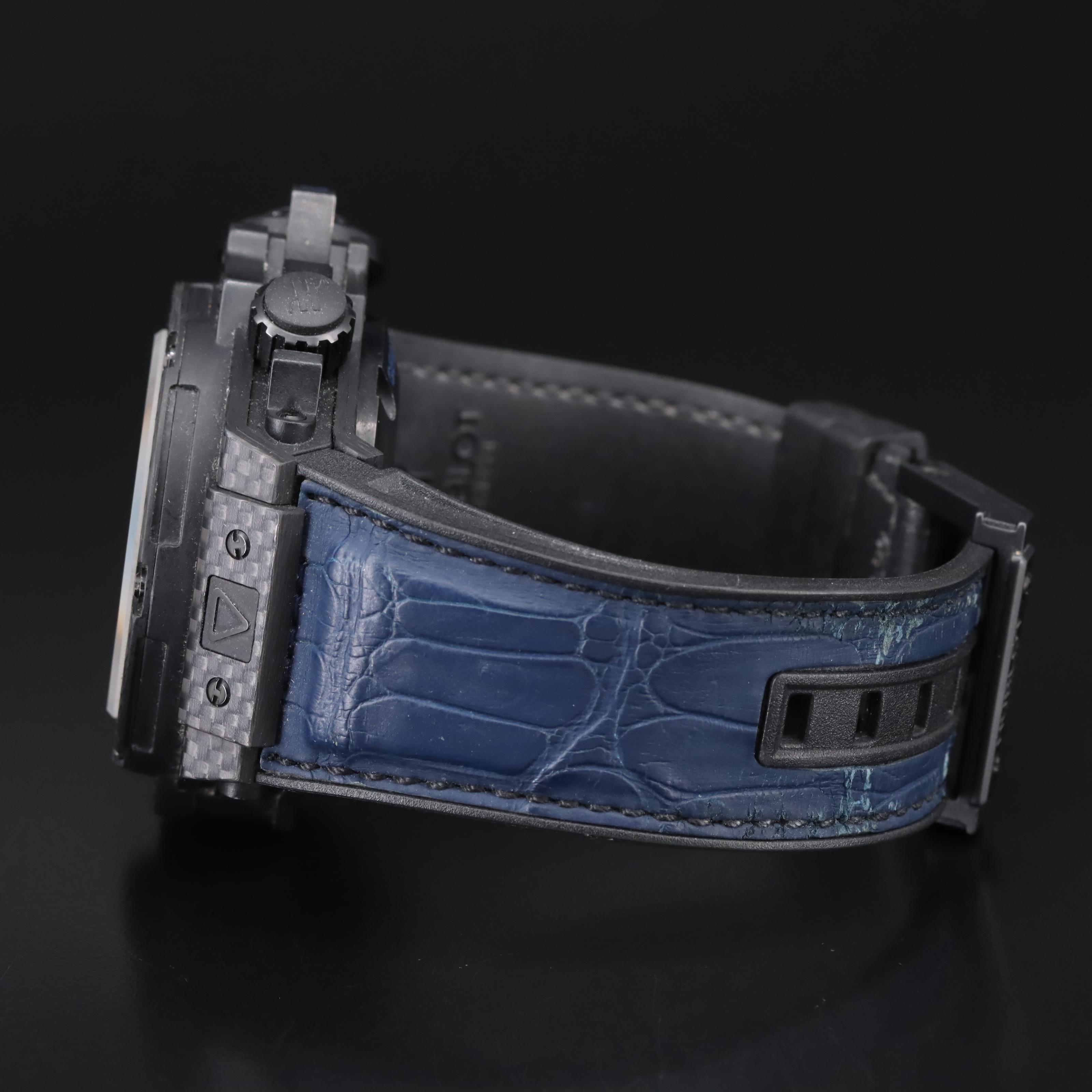 Hublot Big Bang King Power Diver All Black Blue Watch