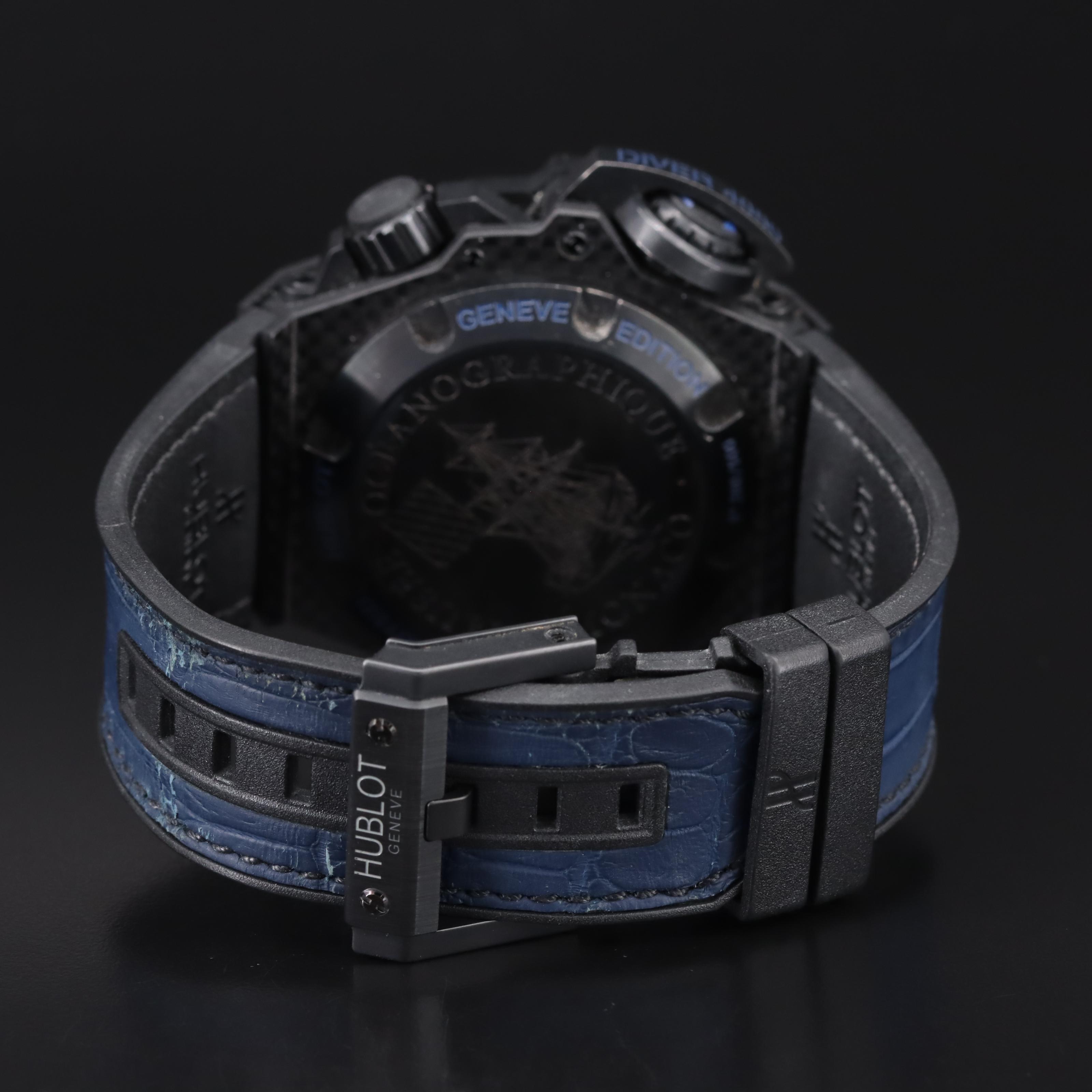 Hublot Big Bang King Power Diver All Black Blue Watch