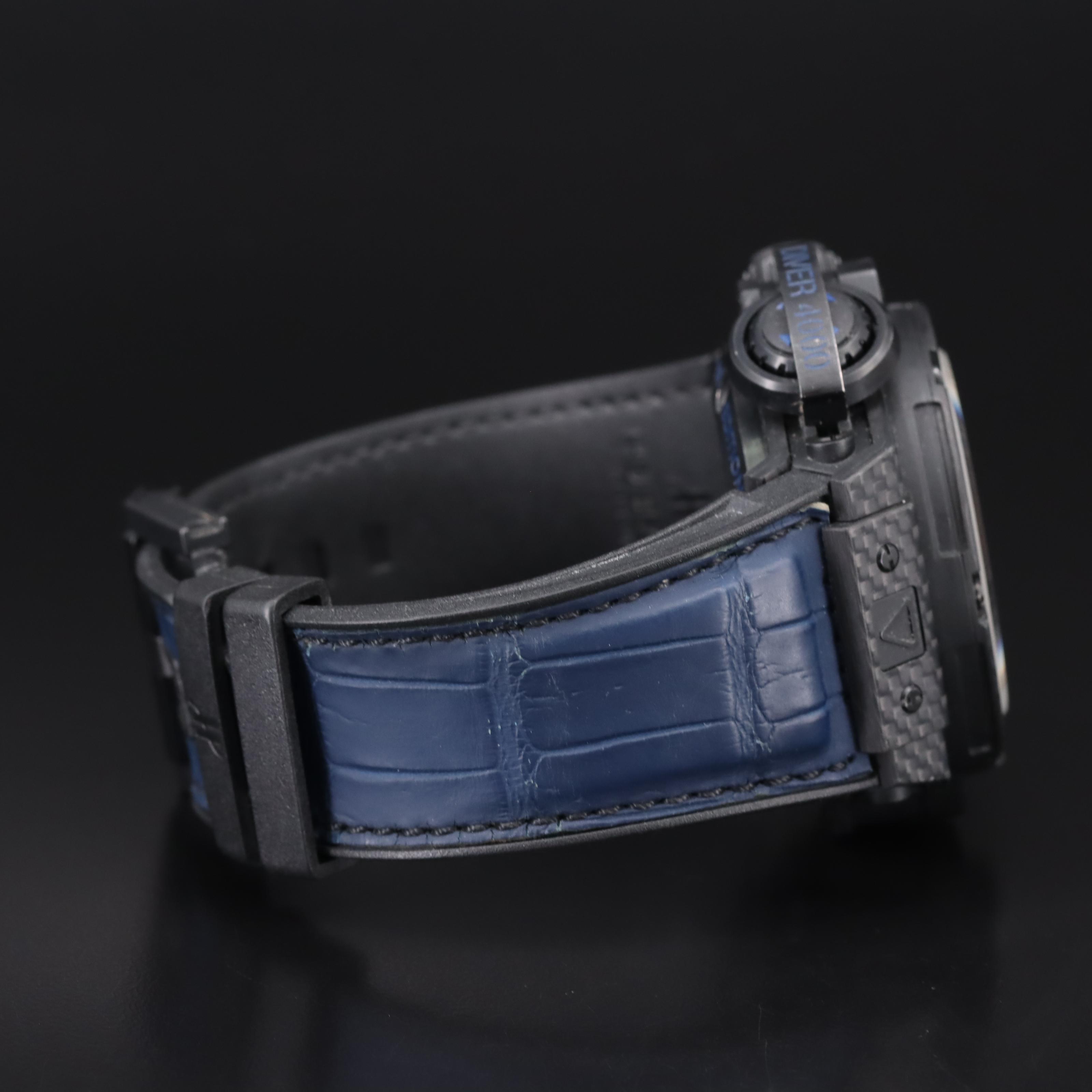 Hublot Big Bang King Power Diver All Black Blue Watch