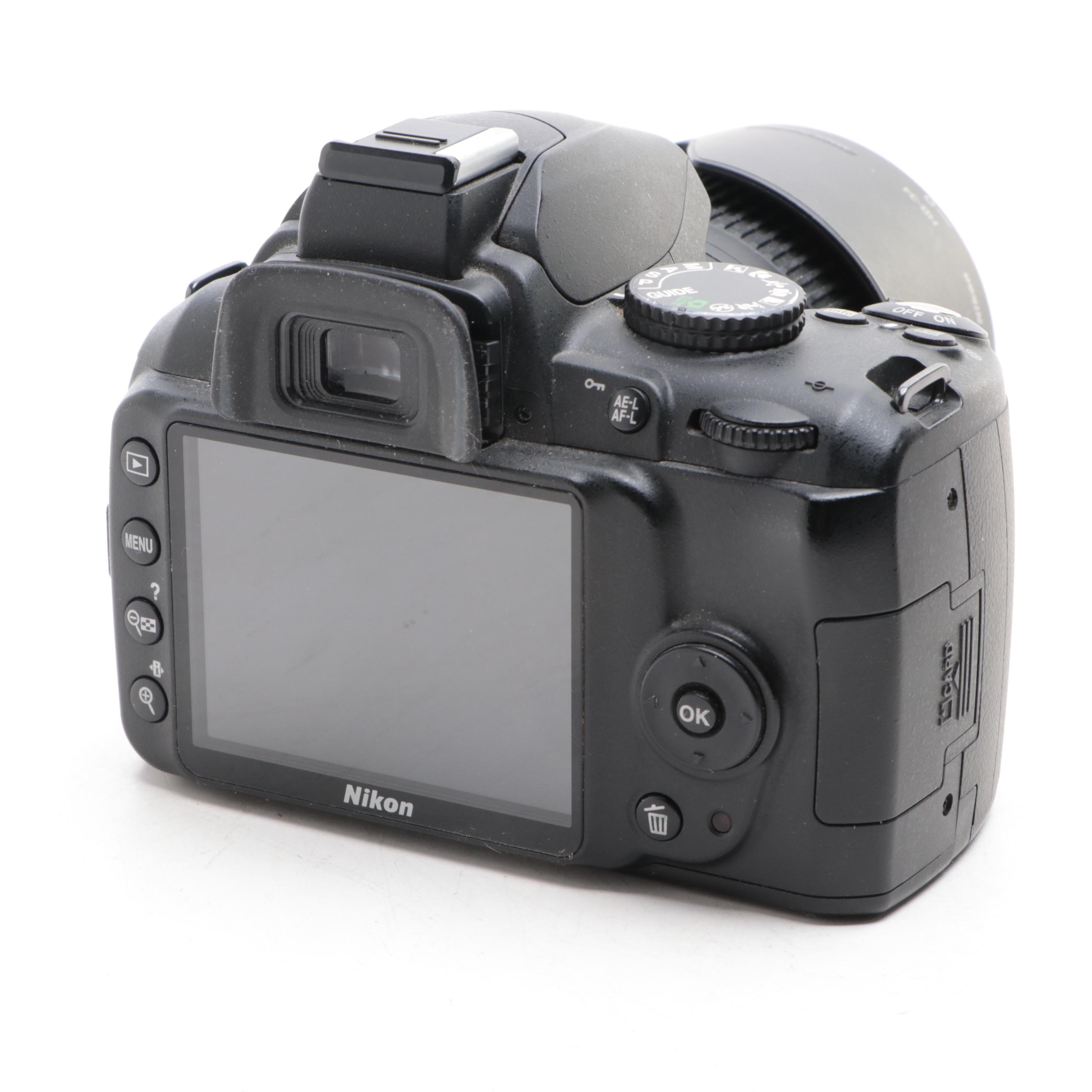 Nikon D3000 Digital Camera with AF-S Nikkor 18-55mm Lens and Battery Charger