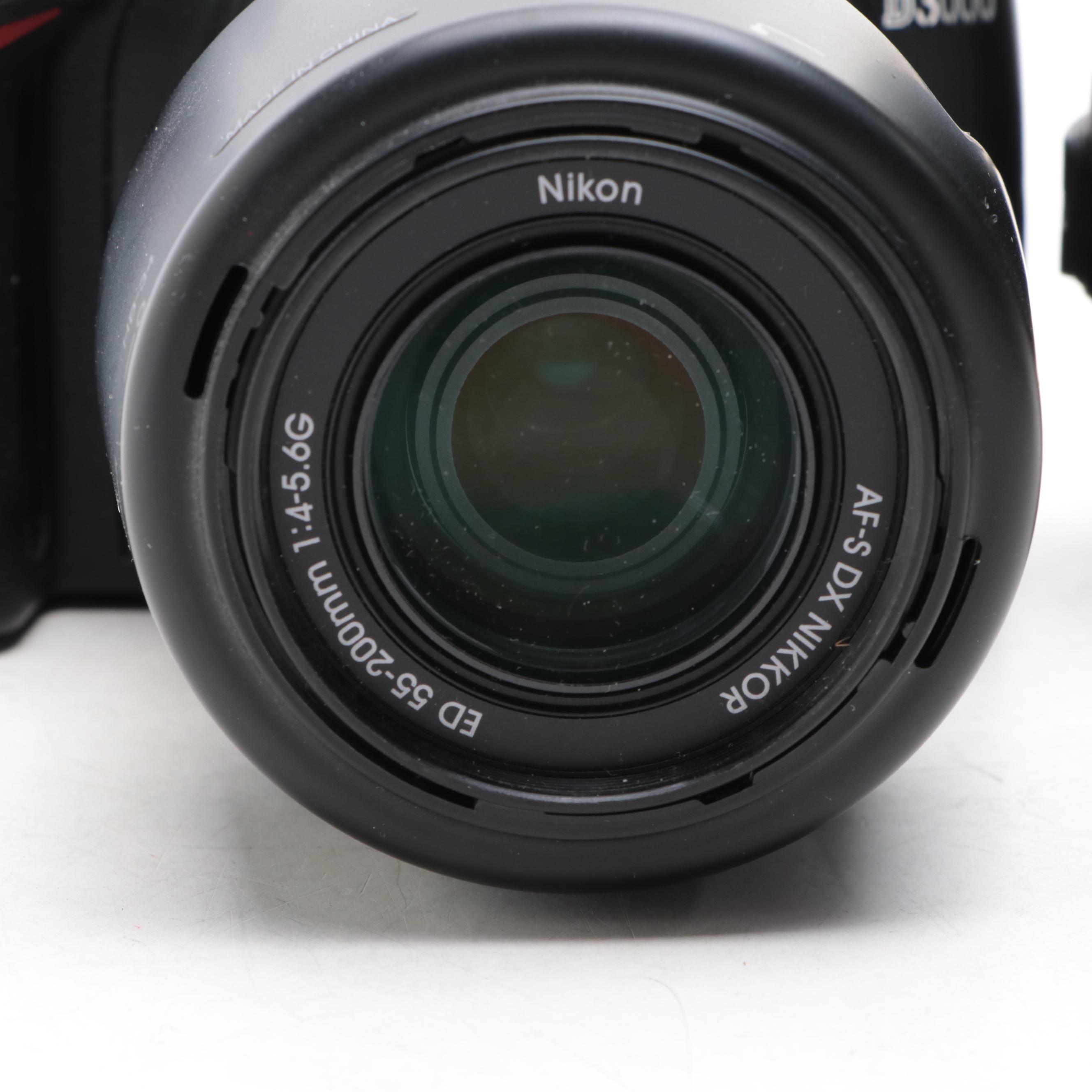 Nikon D3000 Digital Camera with AF-S Nikkor 18-55mm Lens and Battery Charger