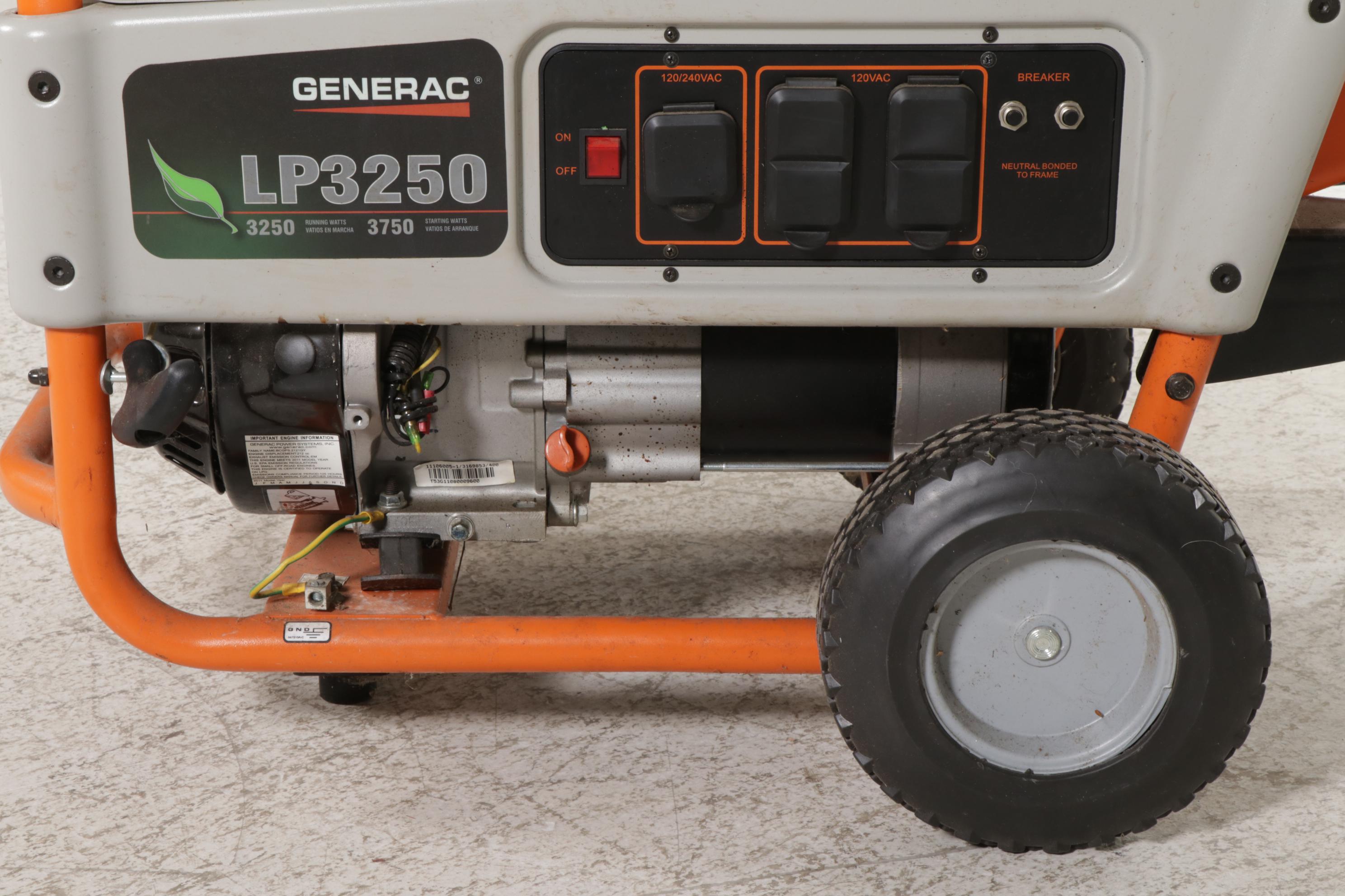 Generac LP3250 Propane Powered Generator