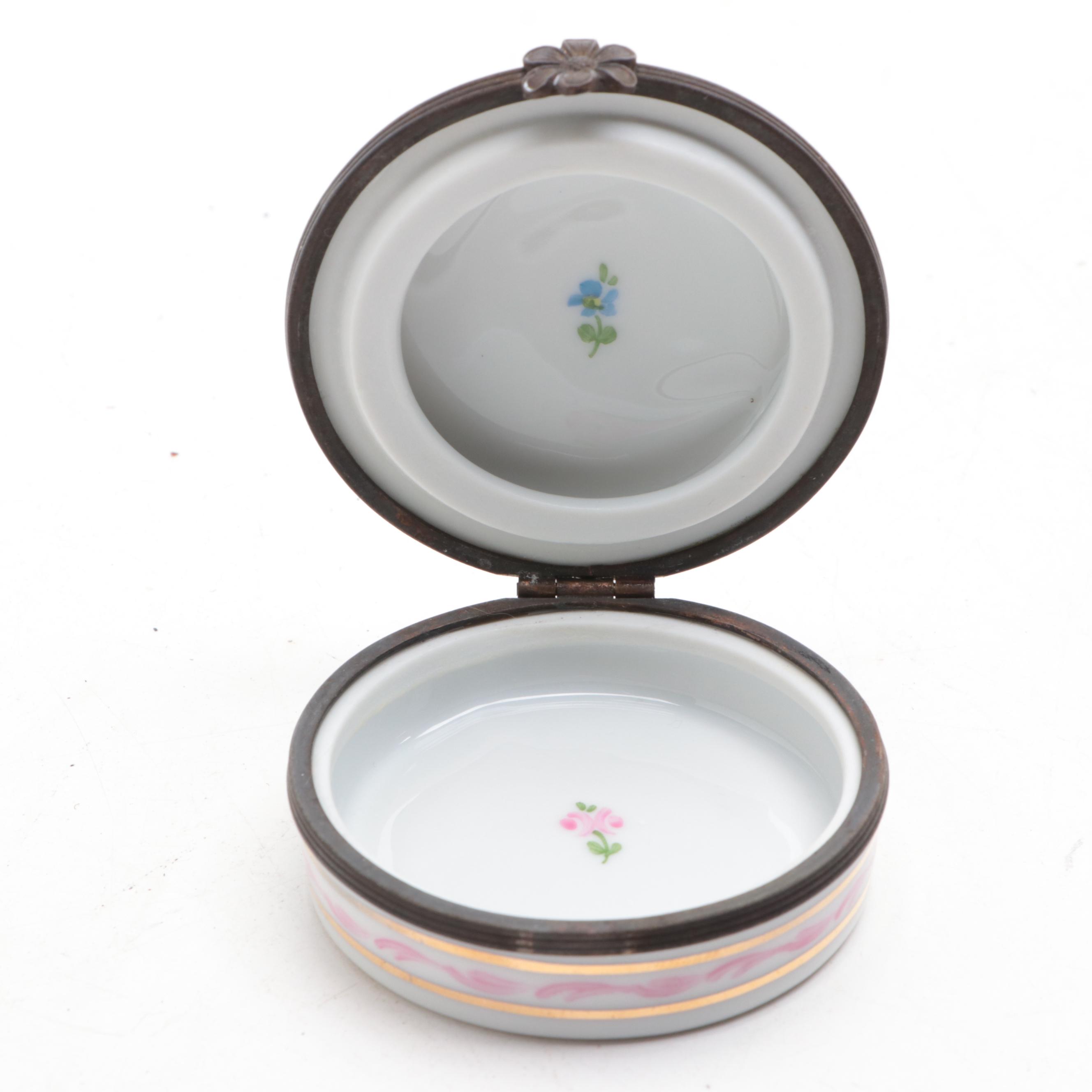 Le Tallec and Other Limoges Porcelain Boxes with Swarovski Crystal Golf Clubs