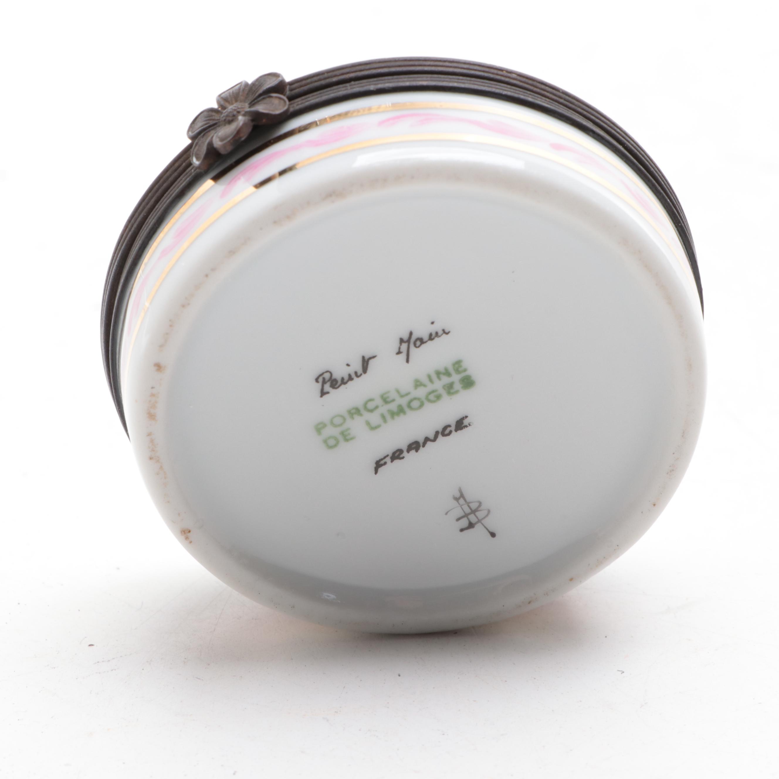 Le Tallec and Other Limoges Porcelain Boxes with Swarovski Crystal Golf Clubs