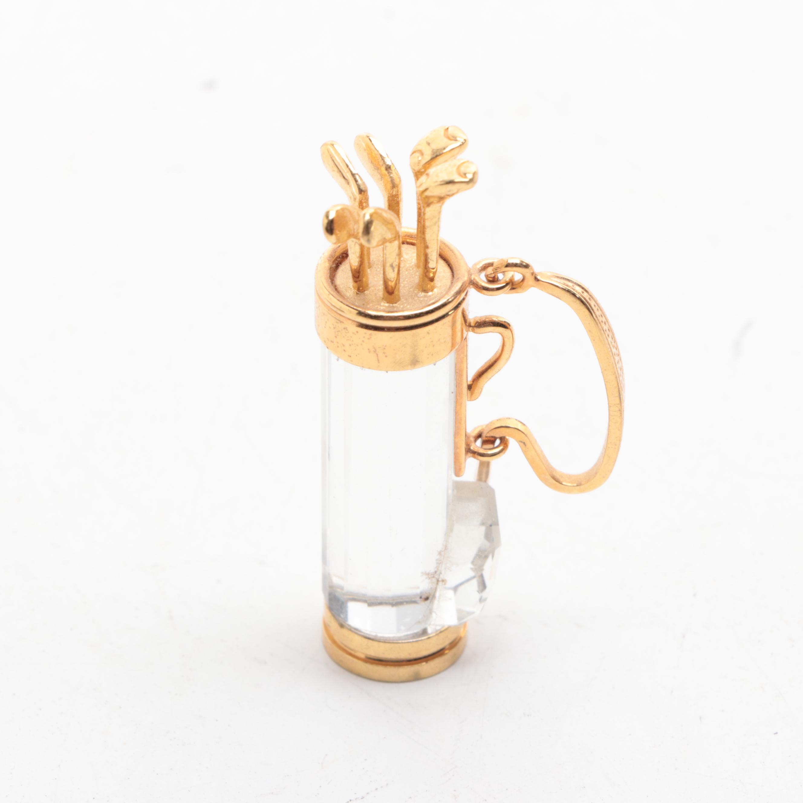 Le Tallec and Other Limoges Porcelain Boxes with Swarovski Crystal Golf Clubs