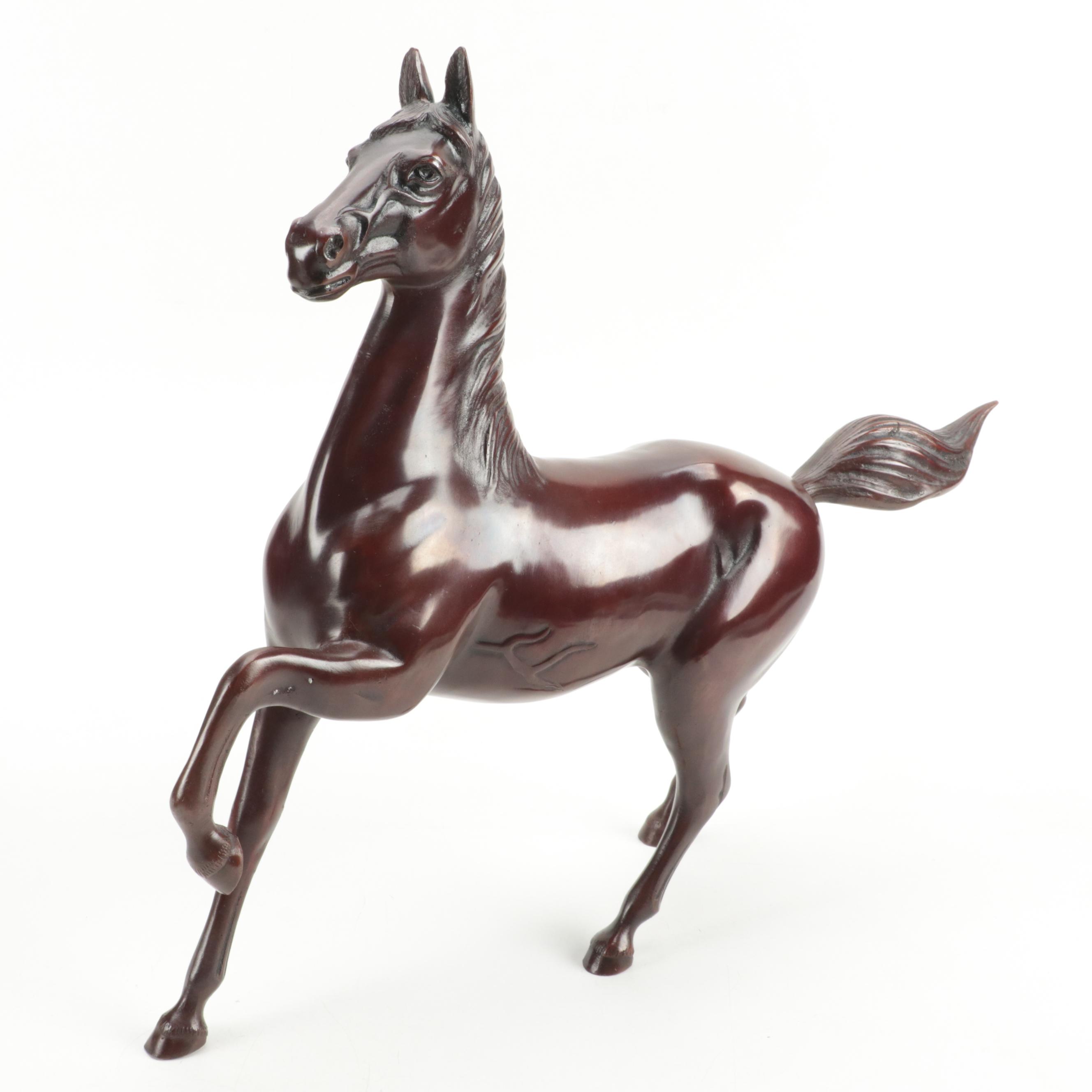 Bronze Morgan Horse Figurine, 20th Century