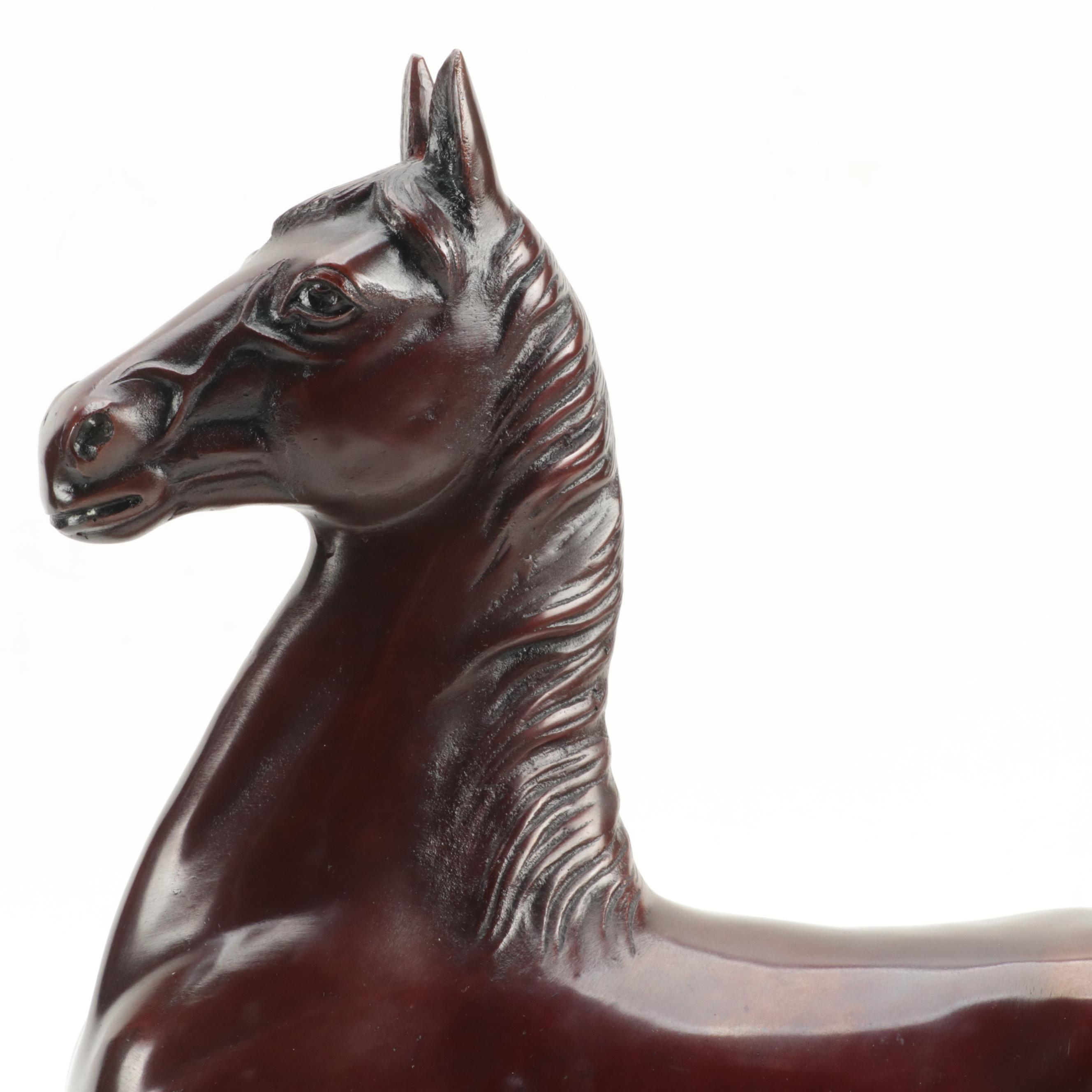Bronze Morgan Horse Figurine, 20th Century
