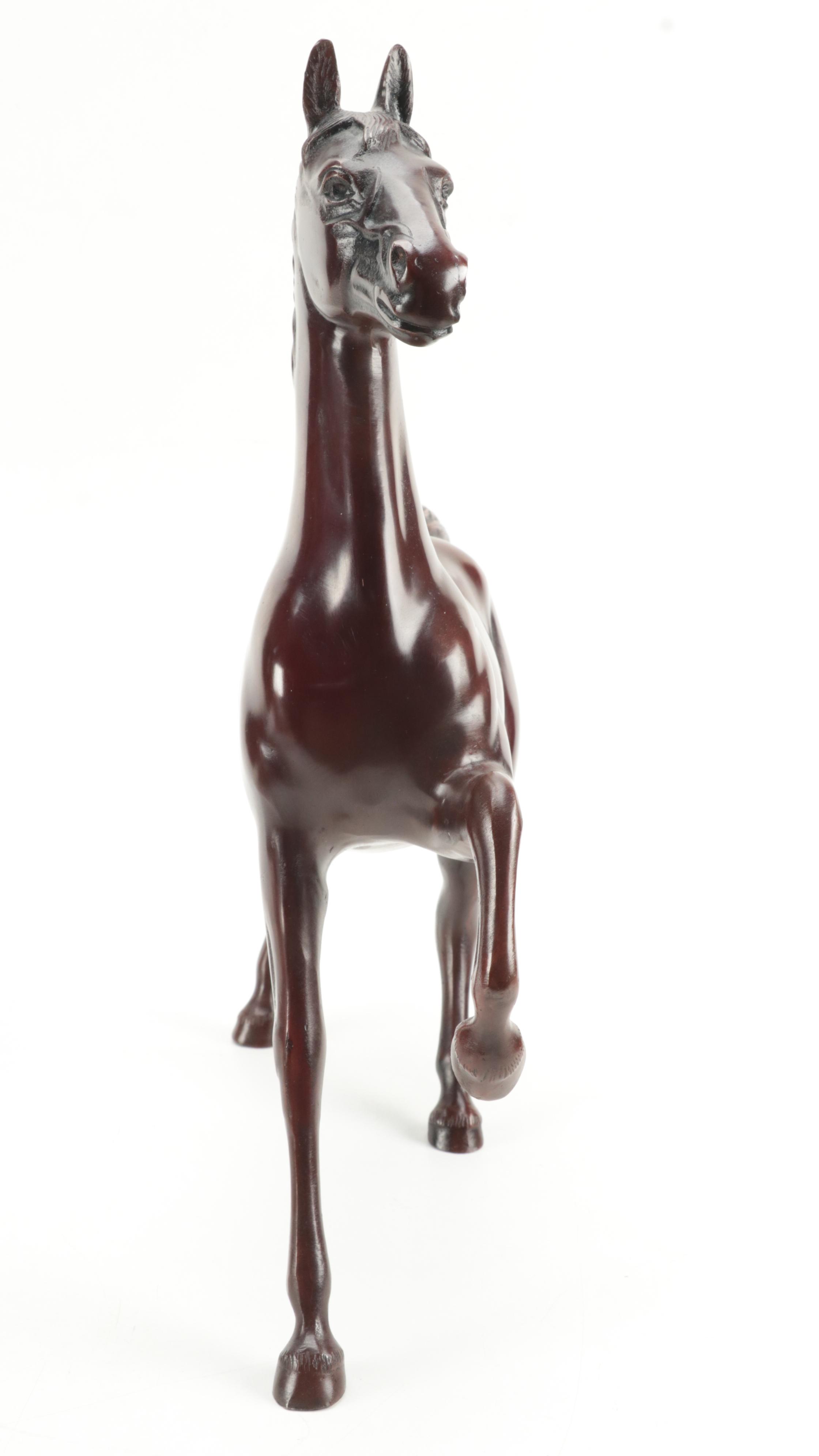 Bronze Morgan Horse Figurine, 20th Century