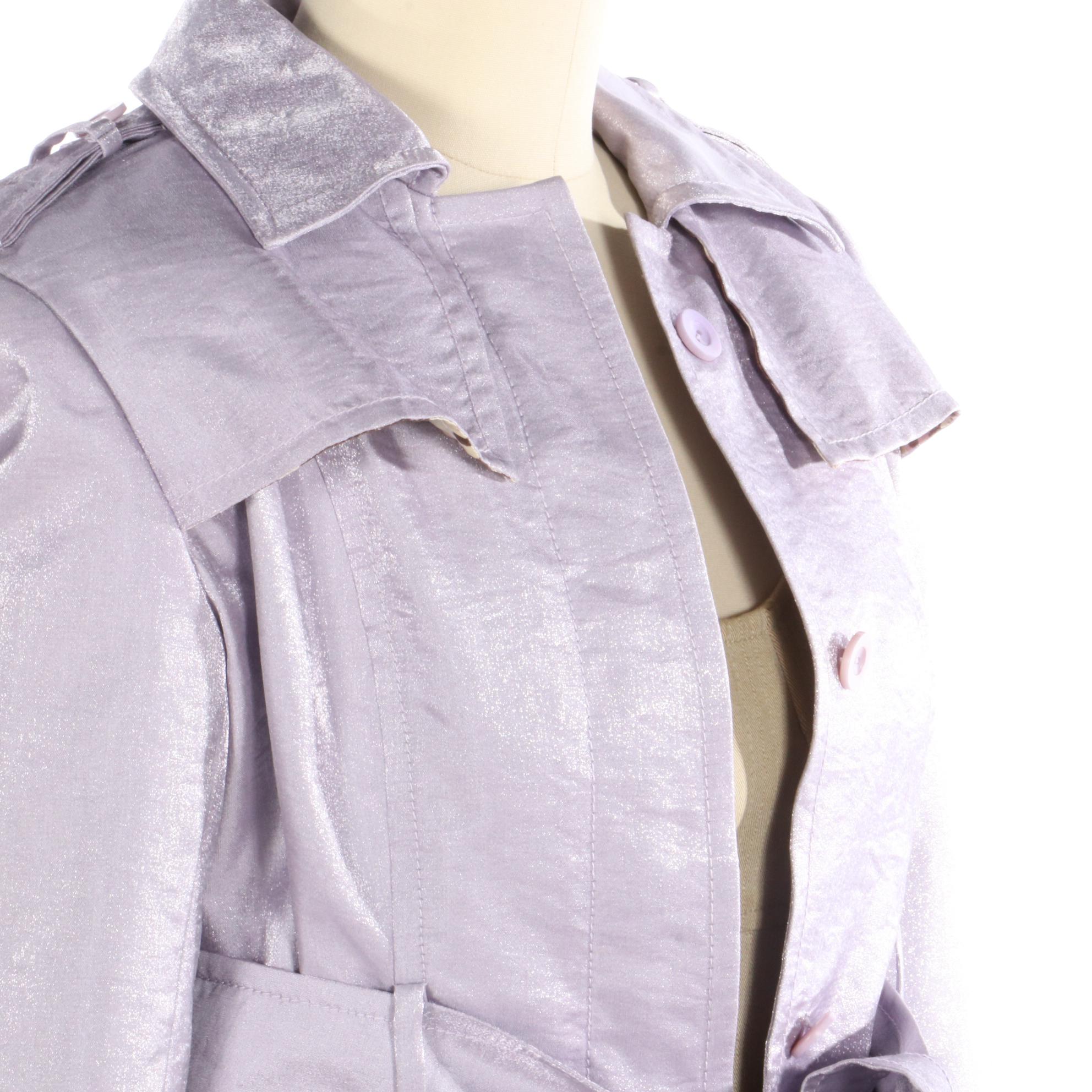 Susan Lucci Collection Bustier Dress and Shimmer Trench Coat