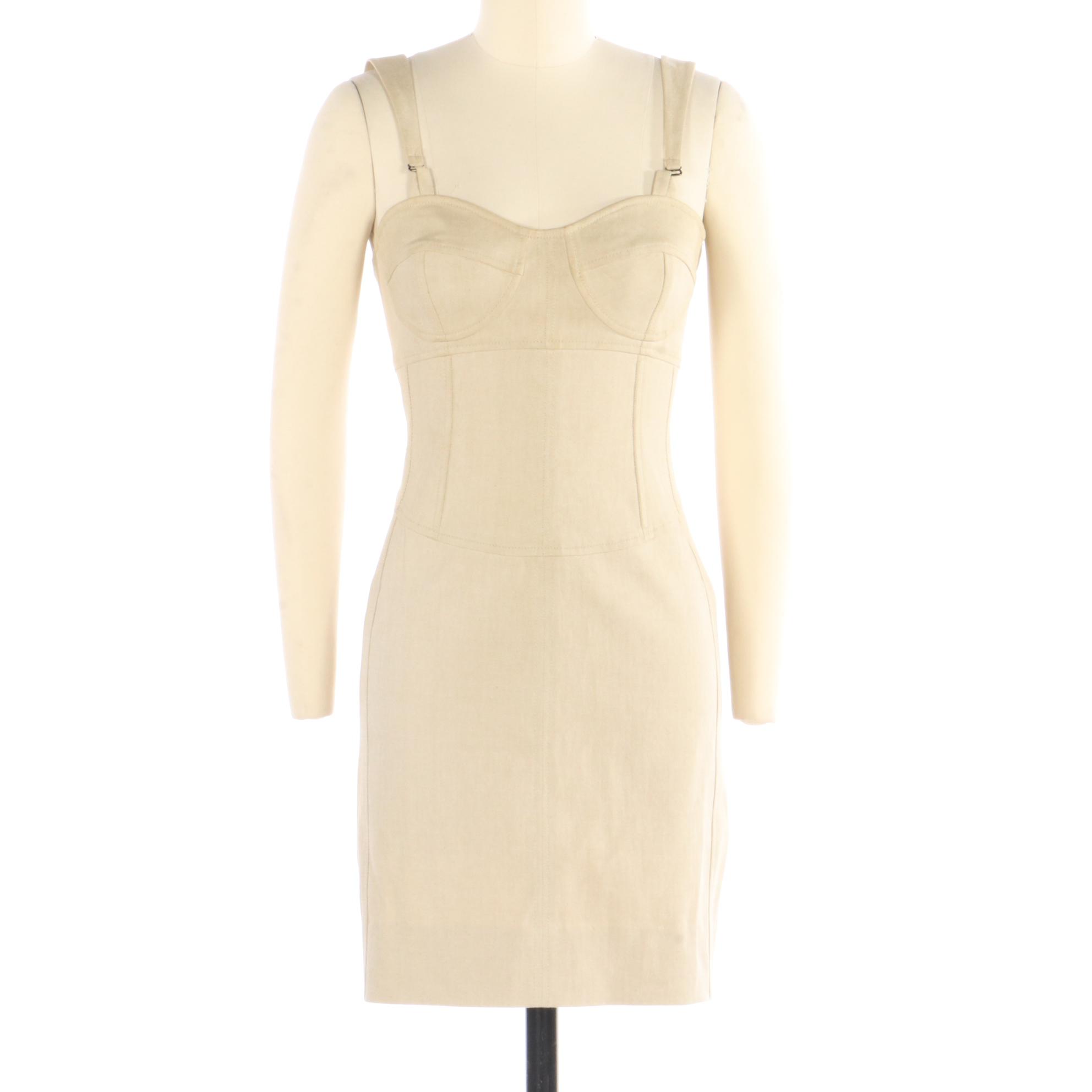 Susan Lucci Collection Bustier Dress and Shimmer Trench Coat