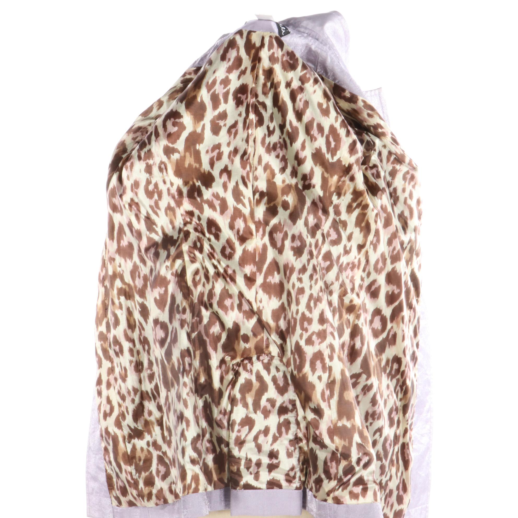 Susan Lucci Collection Bustier Dress and Shimmer Trench Coat