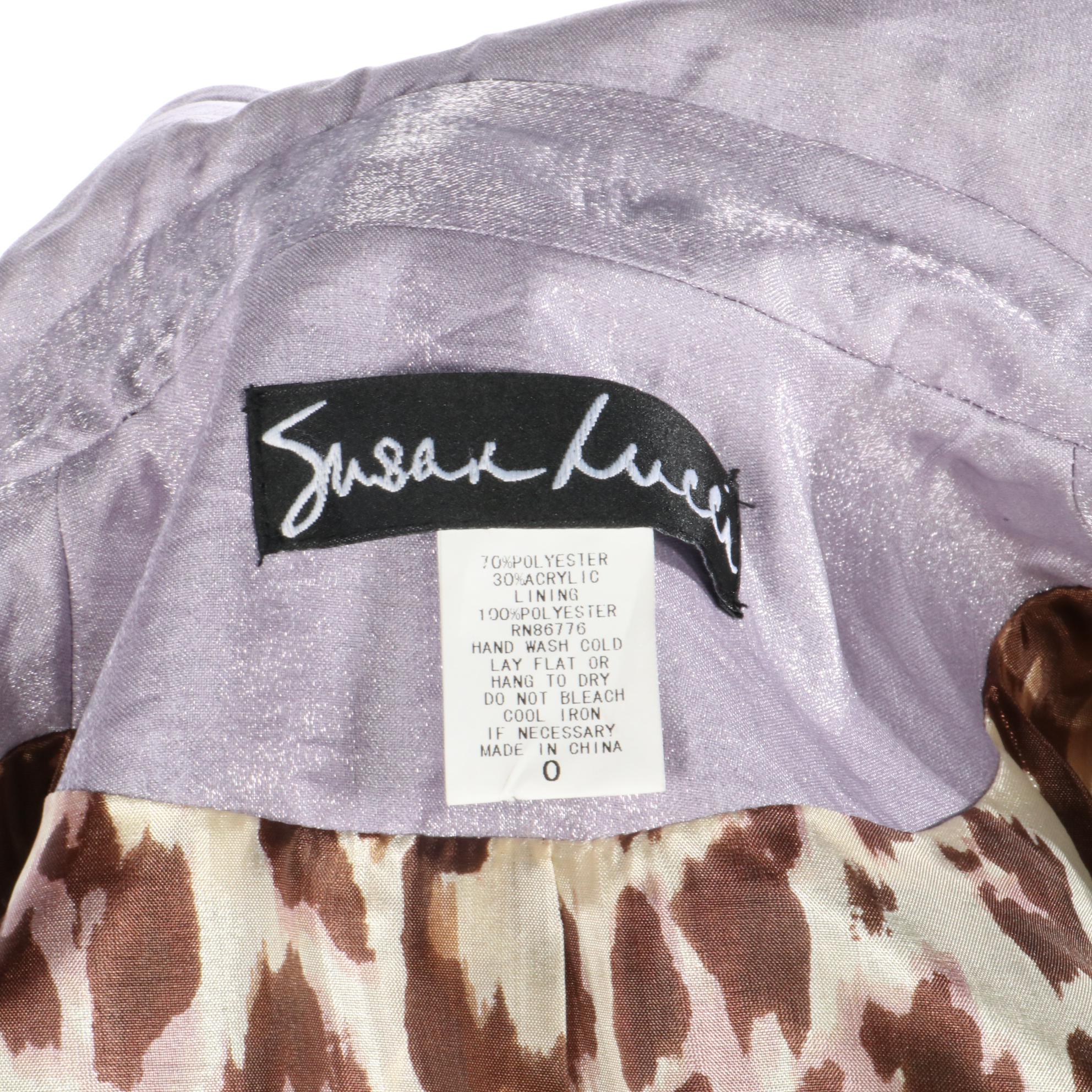 Susan Lucci Collection Bustier Dress and Shimmer Trench Coat