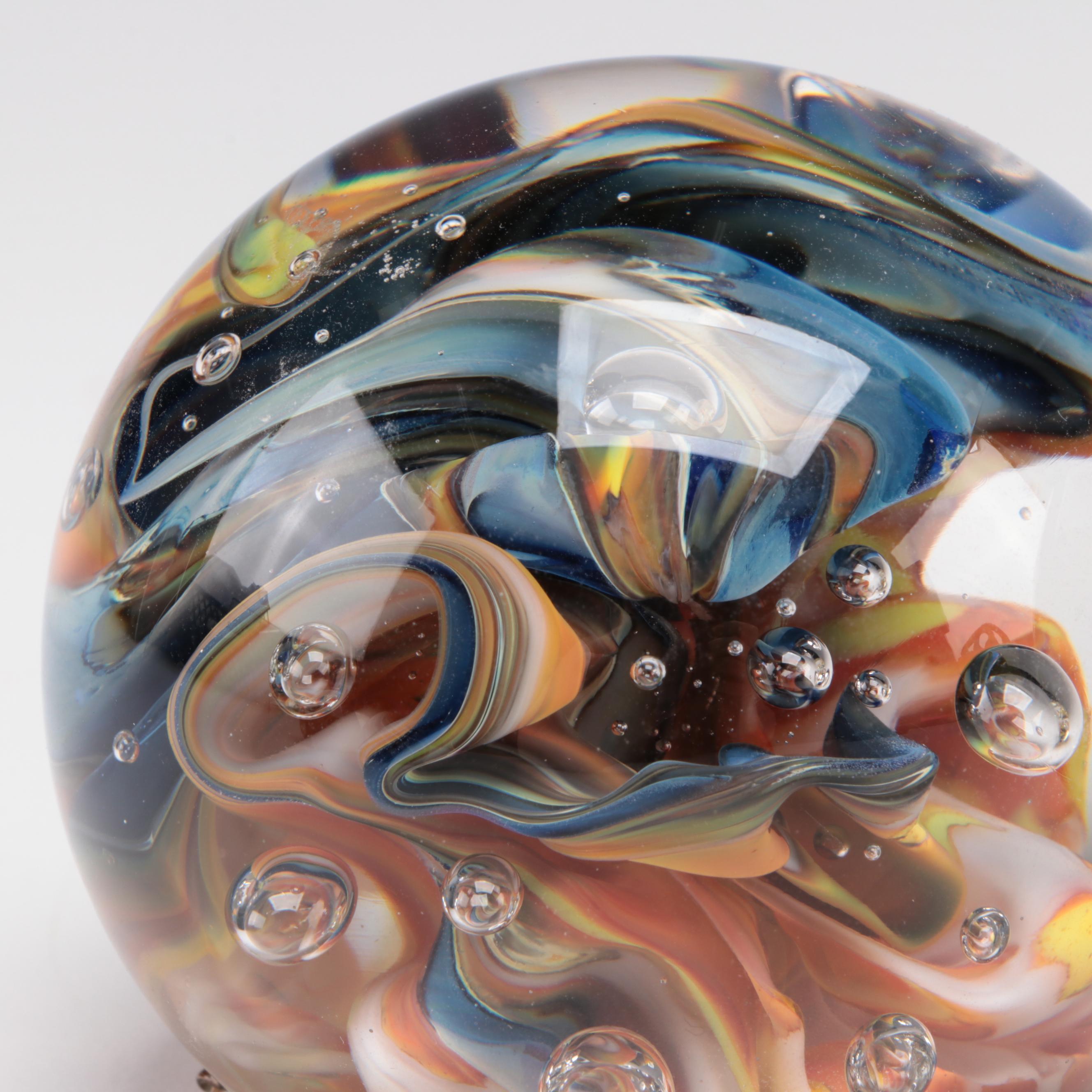 Millefiori, Confetti, Controlled Bubble and Swirl Glass Paperweights
