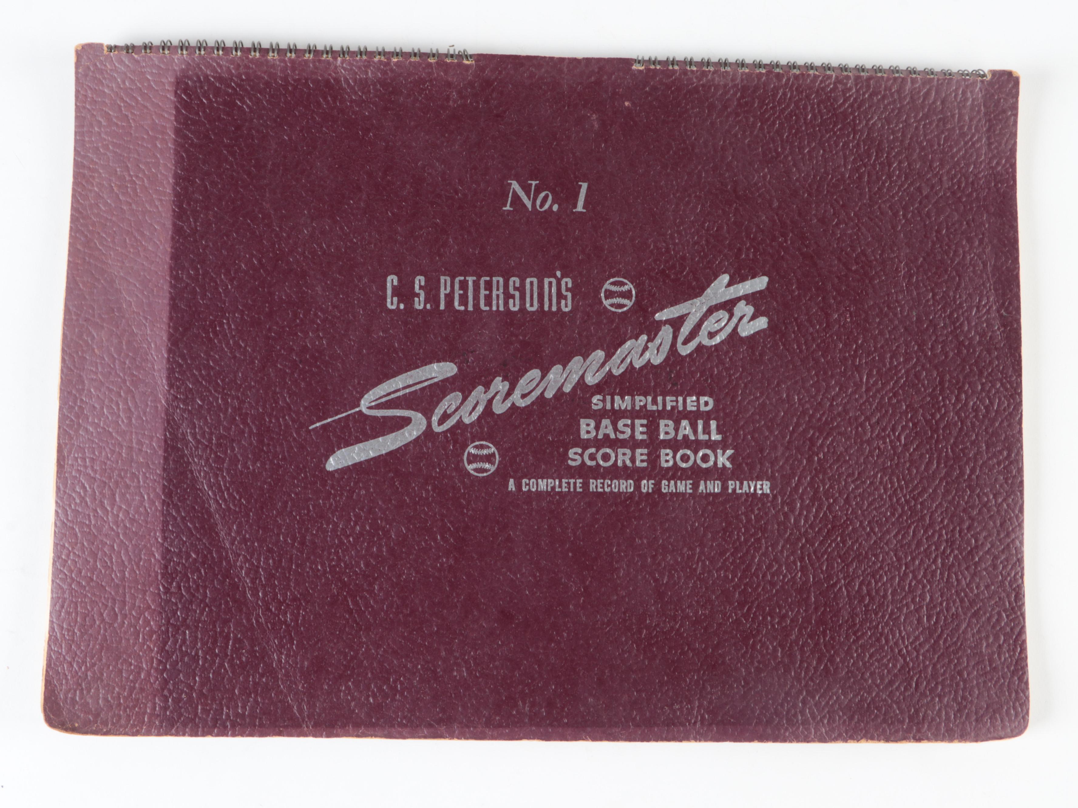 Chicago Cubs Official Programs with Personalized Scorebook, Banks, Musial, 1950s