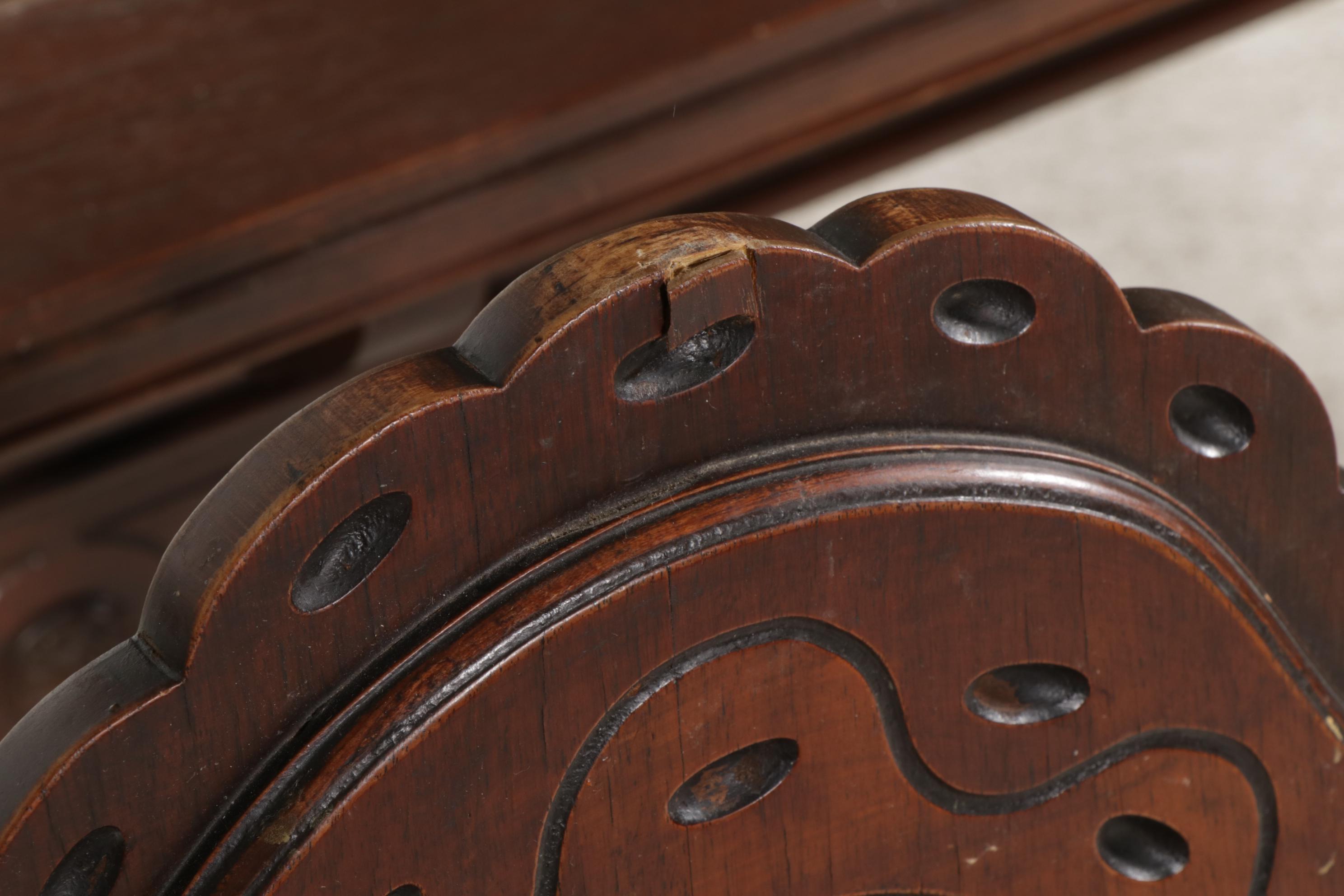 Jacobean Revival Walnut Dining Table, Chairs and Sideboard, circa 1930