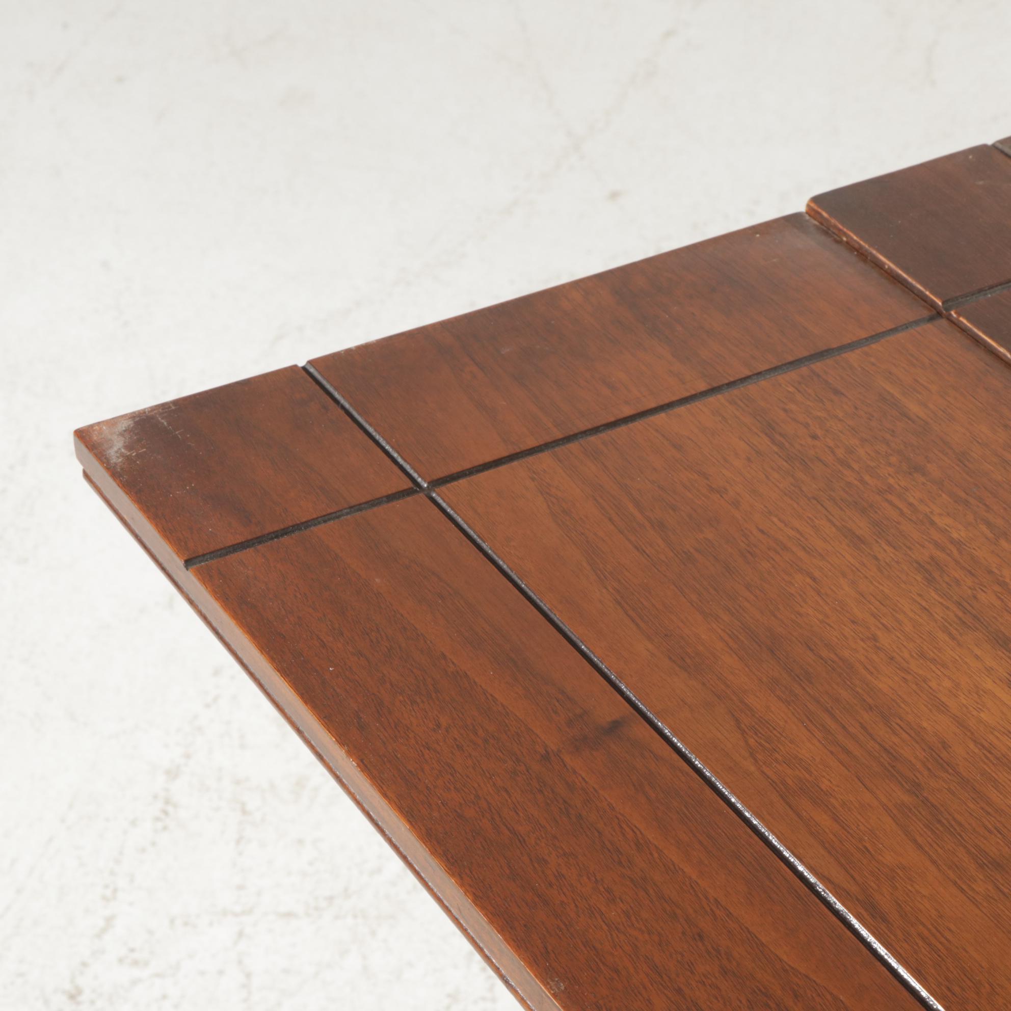 Jacobean Revival Walnut Dining Table, Chairs and Sideboard, circa 1930