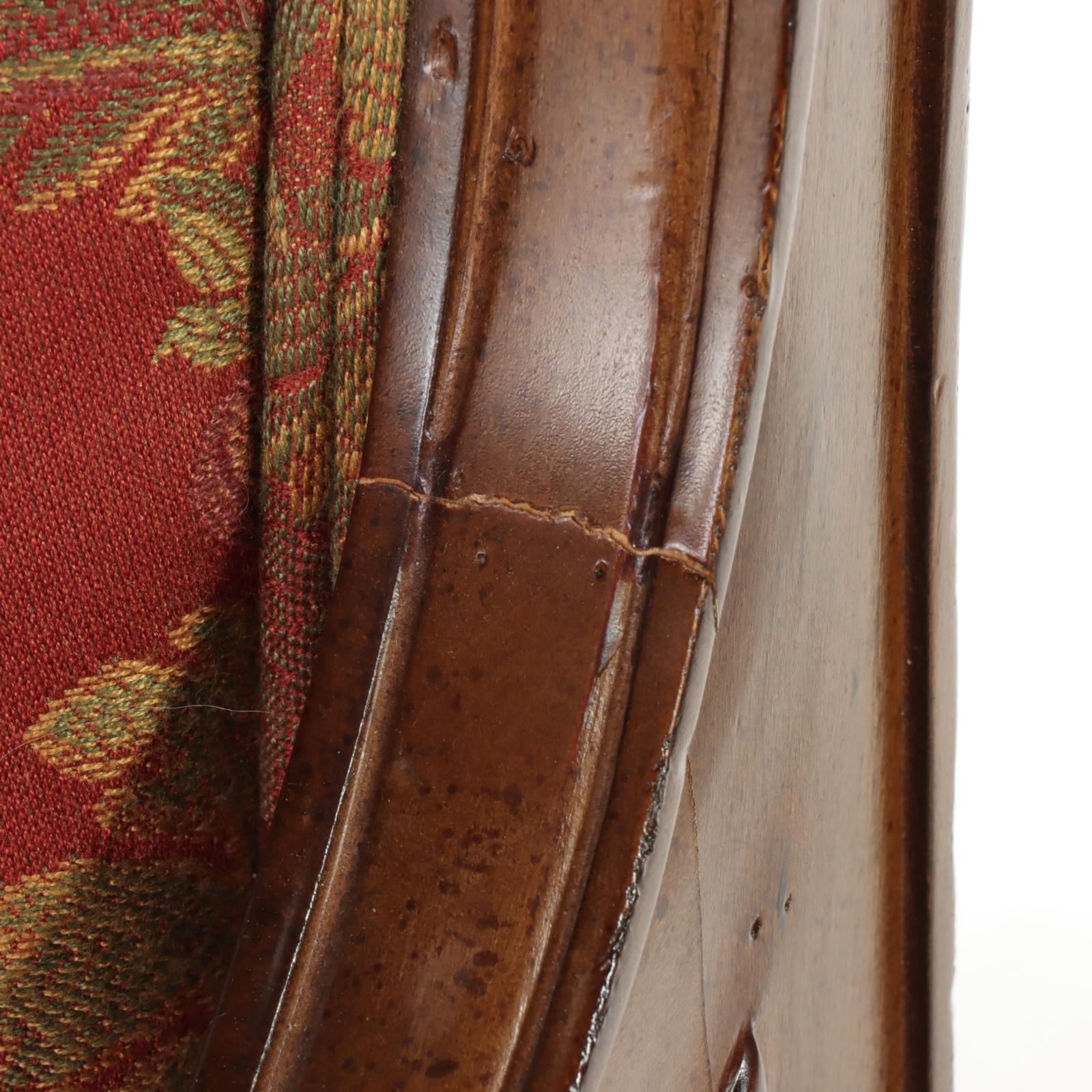 Wesley Hall Empire Style Beech and Custom-Upholstered Fauteuil