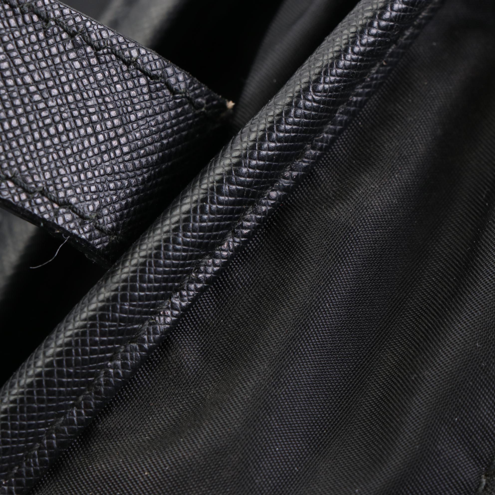 Prada Nylon Tessuto and Saffiano Leather Two-Way Bag