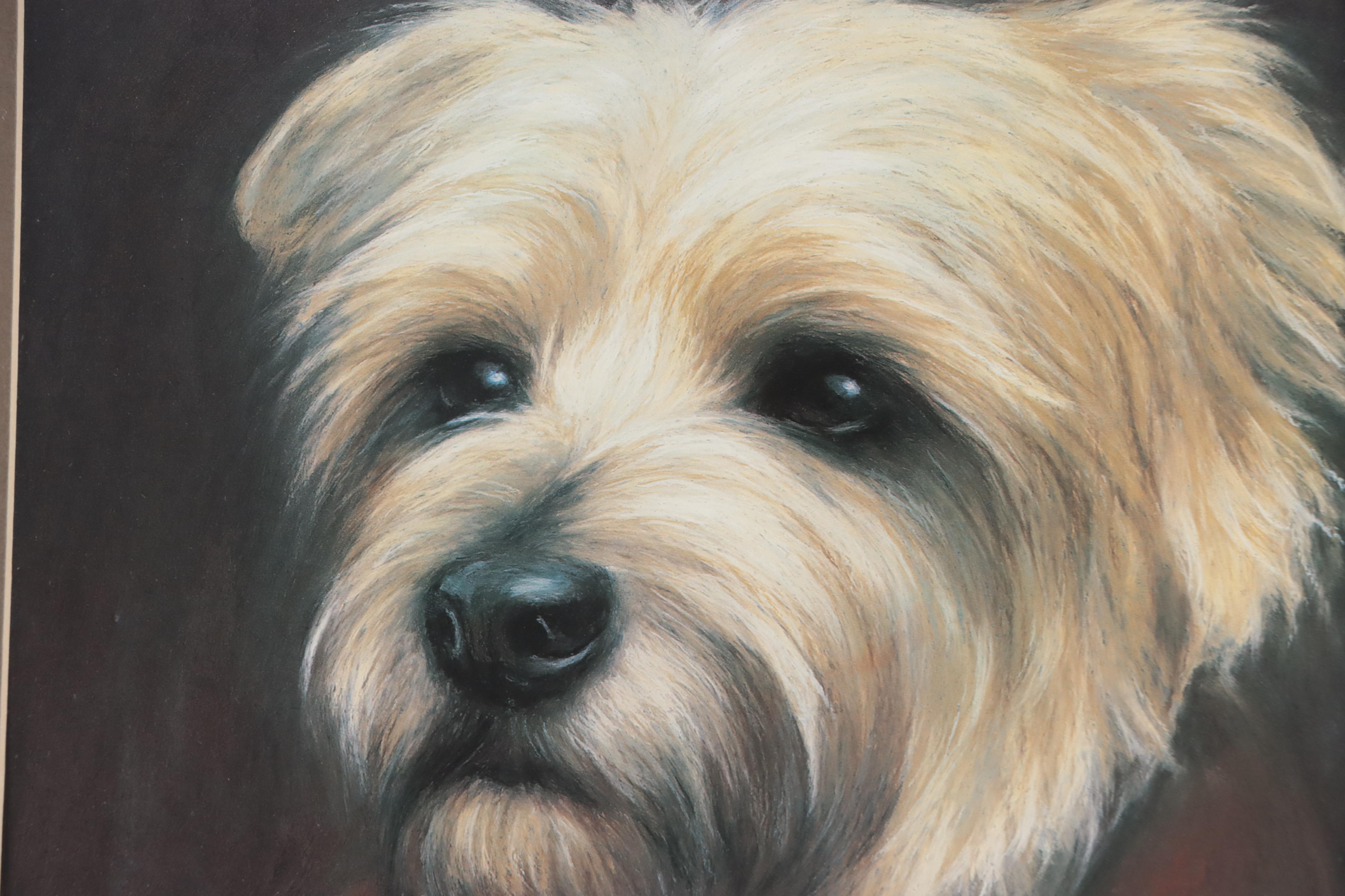 Offset Lithograph of Anthropomorphic Dog Portrait