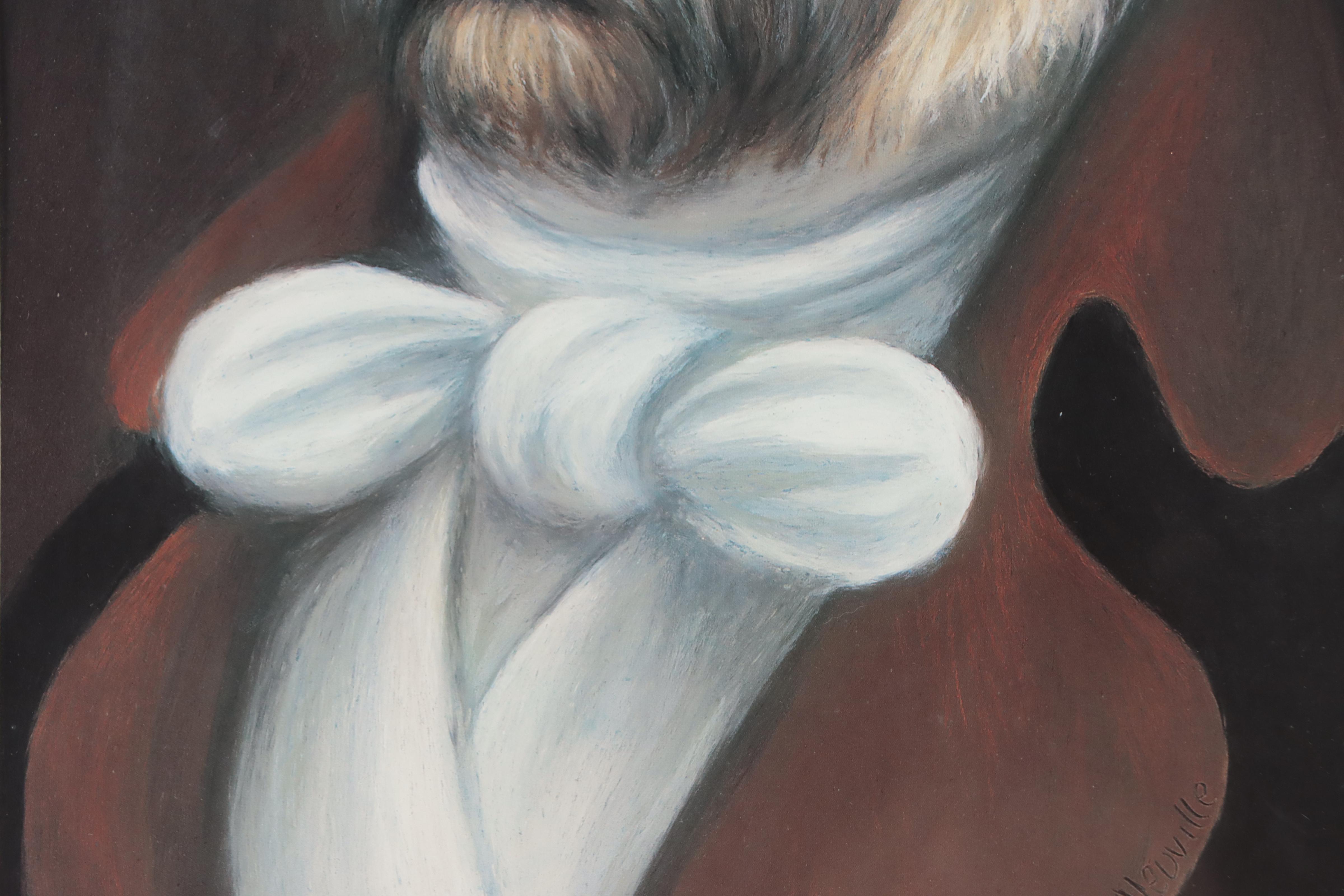 Offset Lithograph of Anthropomorphic Dog Portrait