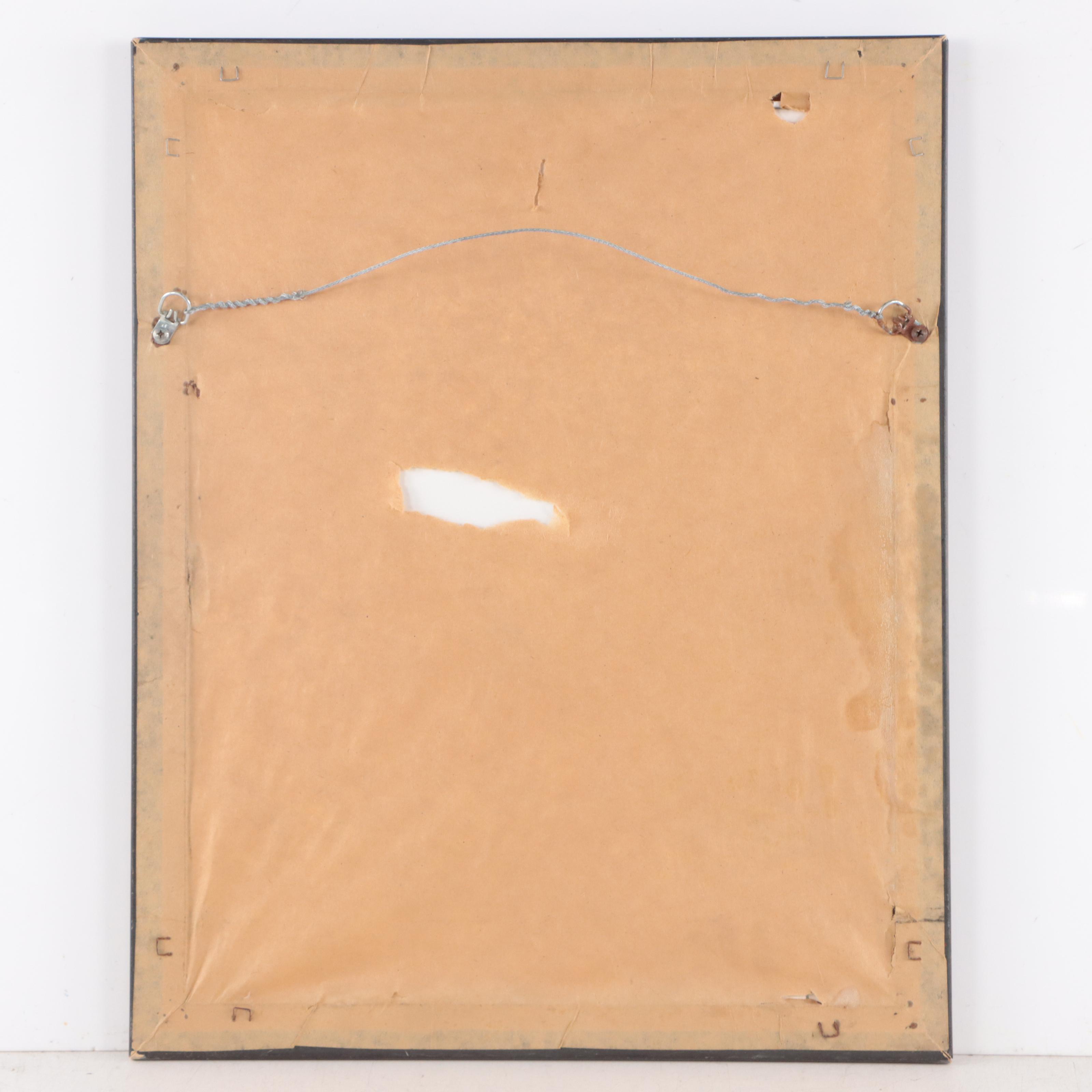 Offset Lithograph of Anthropomorphic Dog Portrait