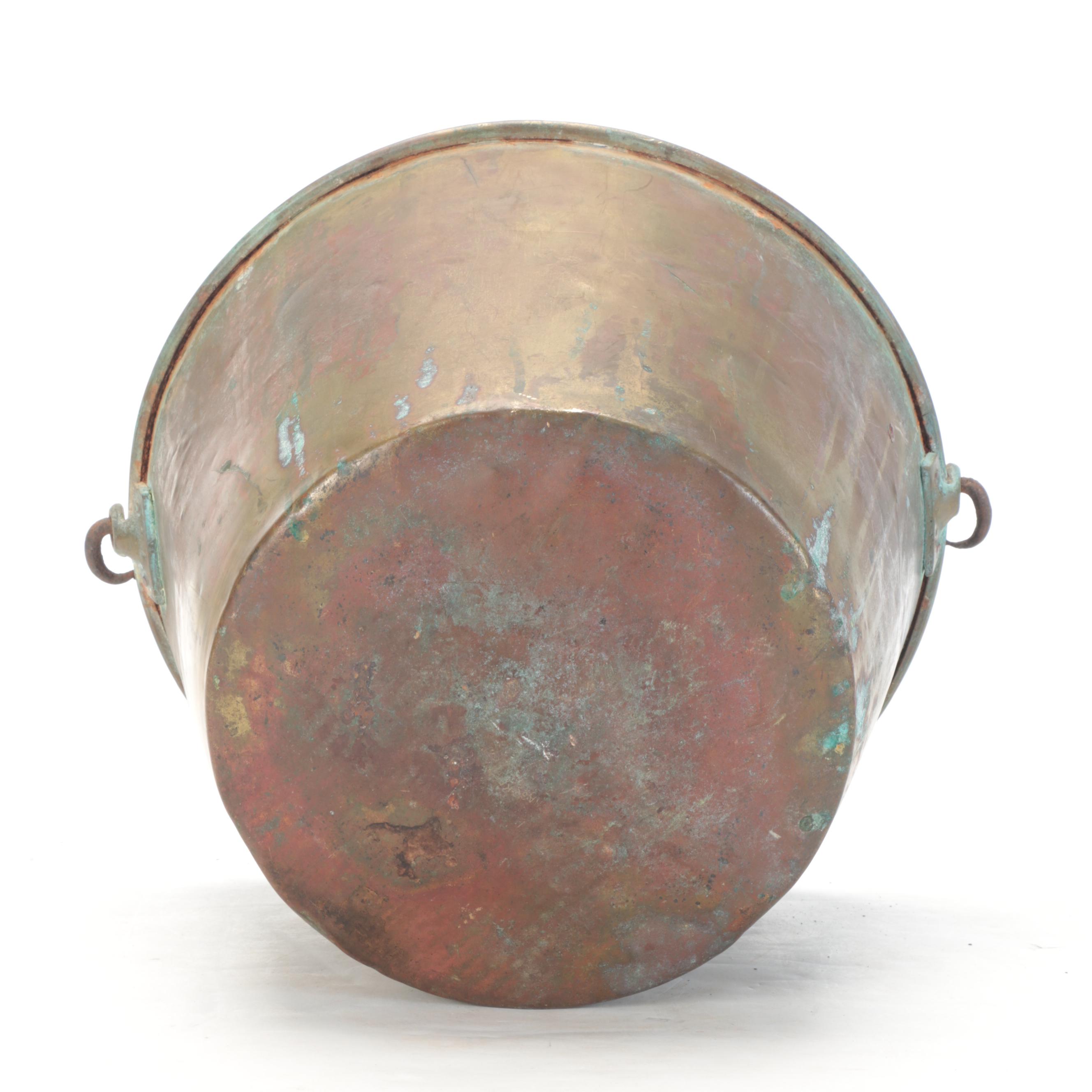 The American Brass Kettle Mfg. Jelly Kettle With Ladle, 20th Century