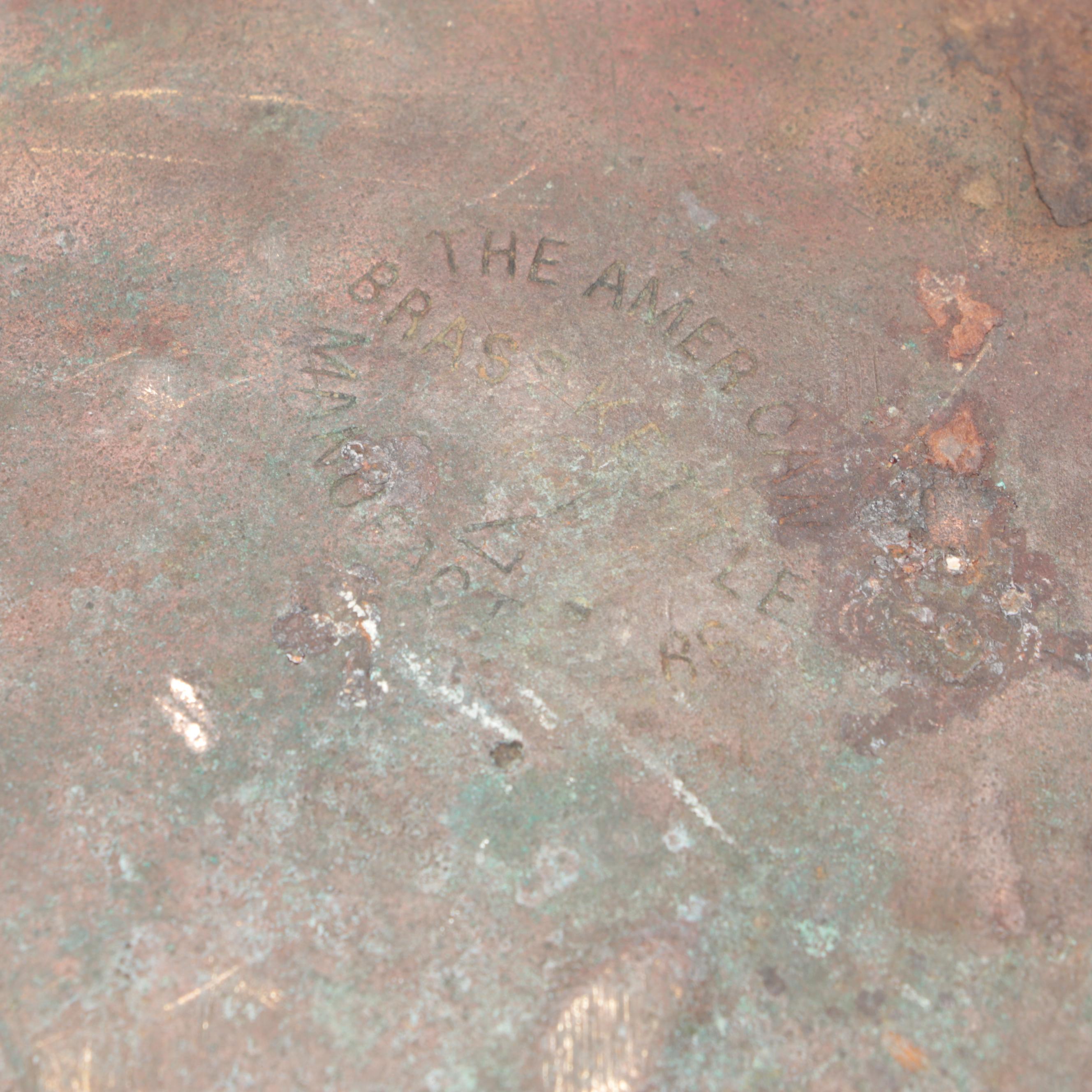 The American Brass Kettle Mfg. Jelly Kettle With Ladle, 20th Century