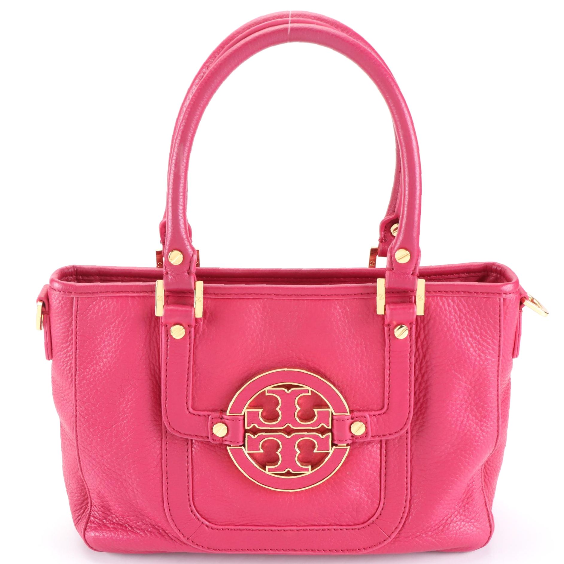 Tory Burch Amanda Mini Satchel in Grained Leather