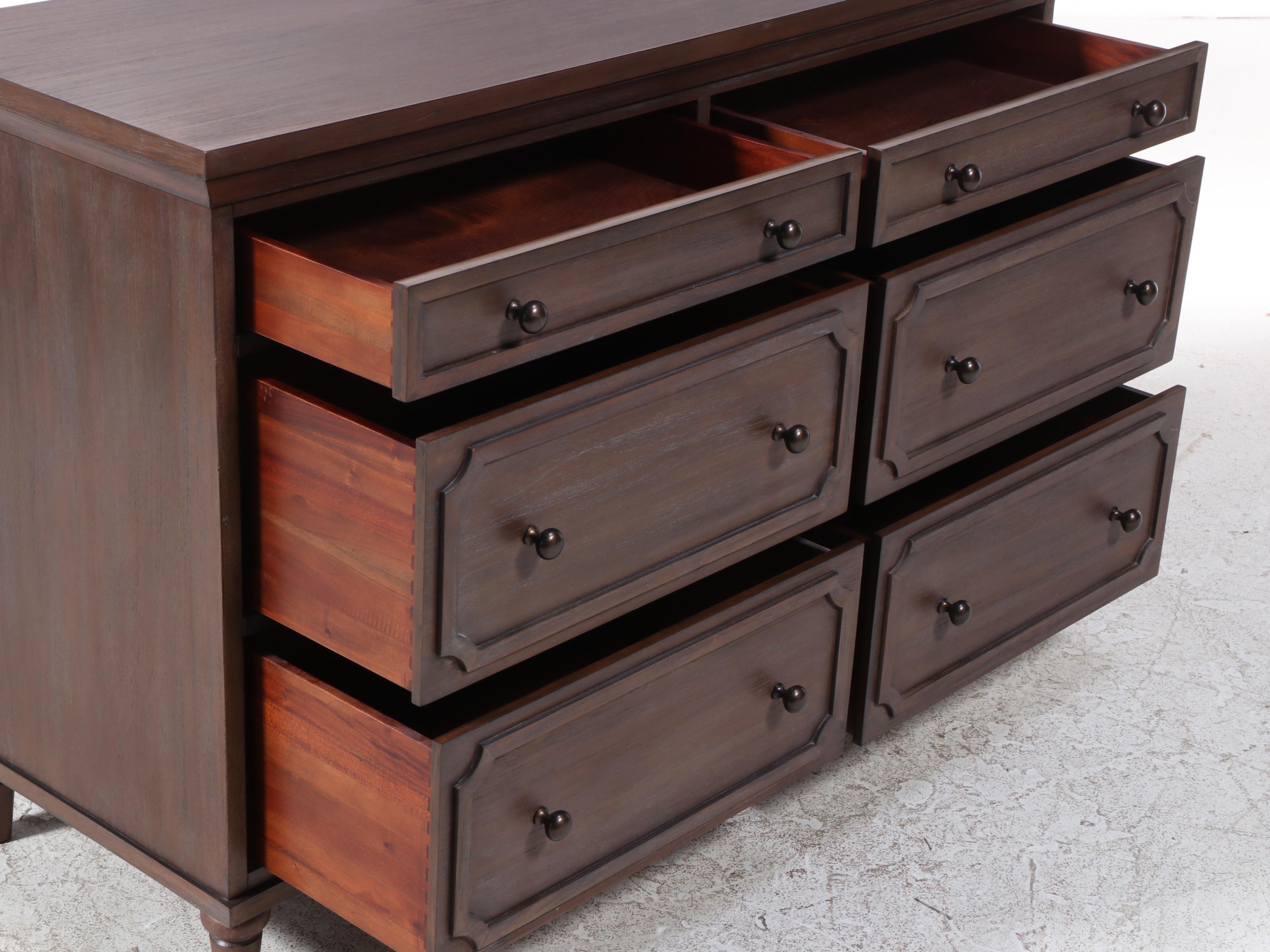 Ballard Designs "Isabella" Hardwood Six-Drawer Chest