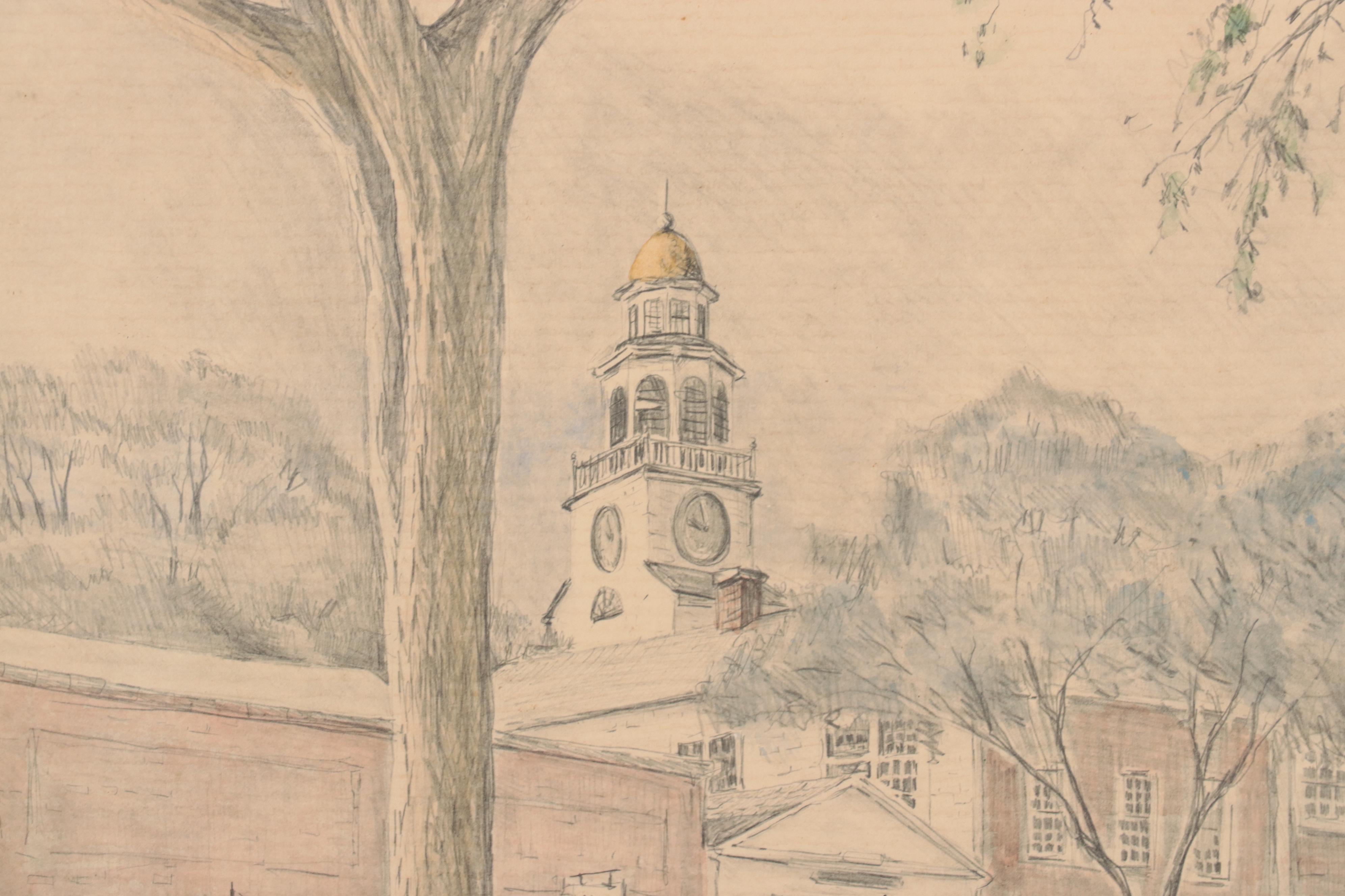 Gregory Hill Hand-Colored Rotogravure "Bartlett's Wagon," Late 20th Century