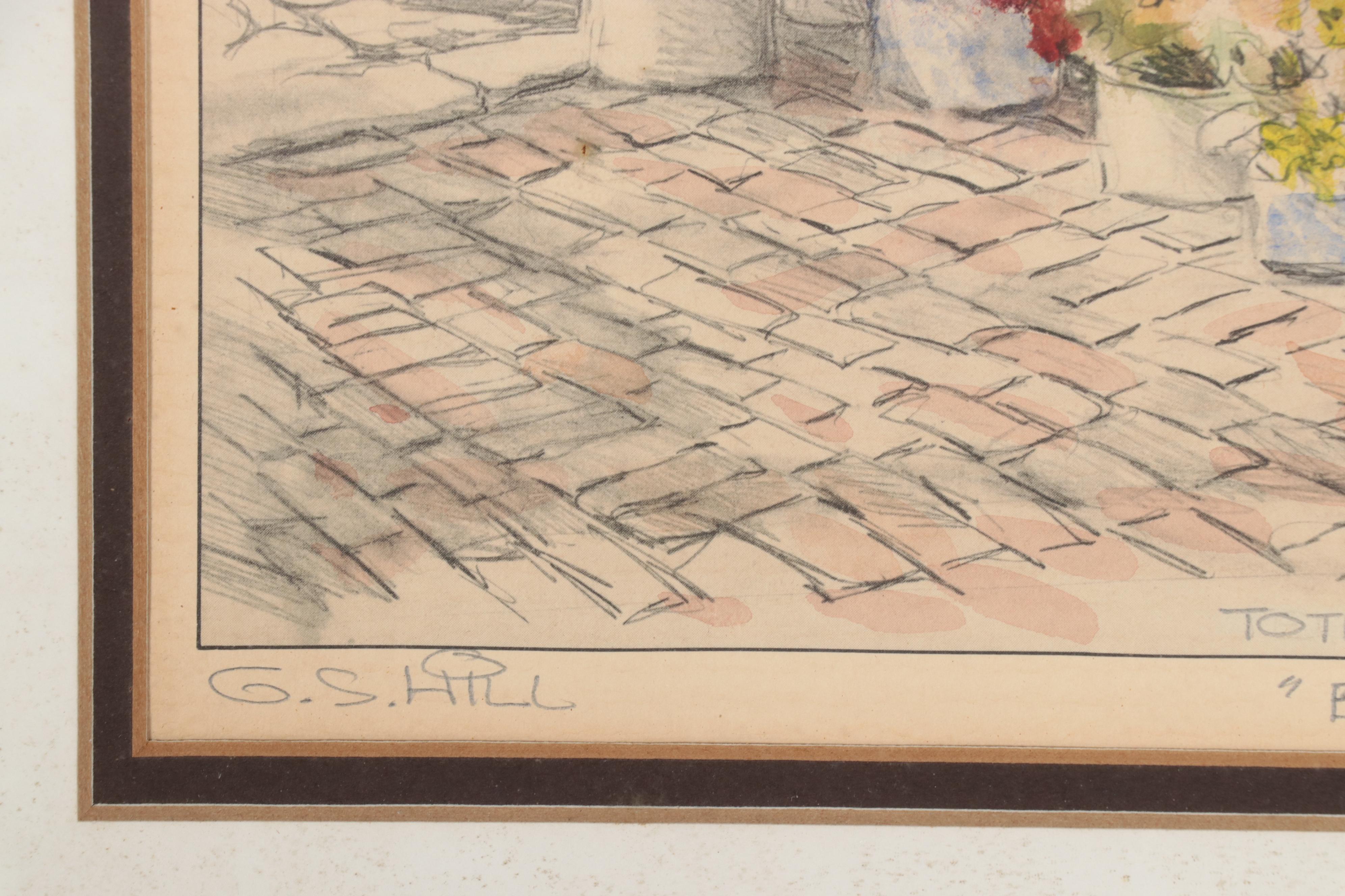 Gregory Hill Hand-Colored Rotogravure "Bartlett's Wagon," Late 20th Century