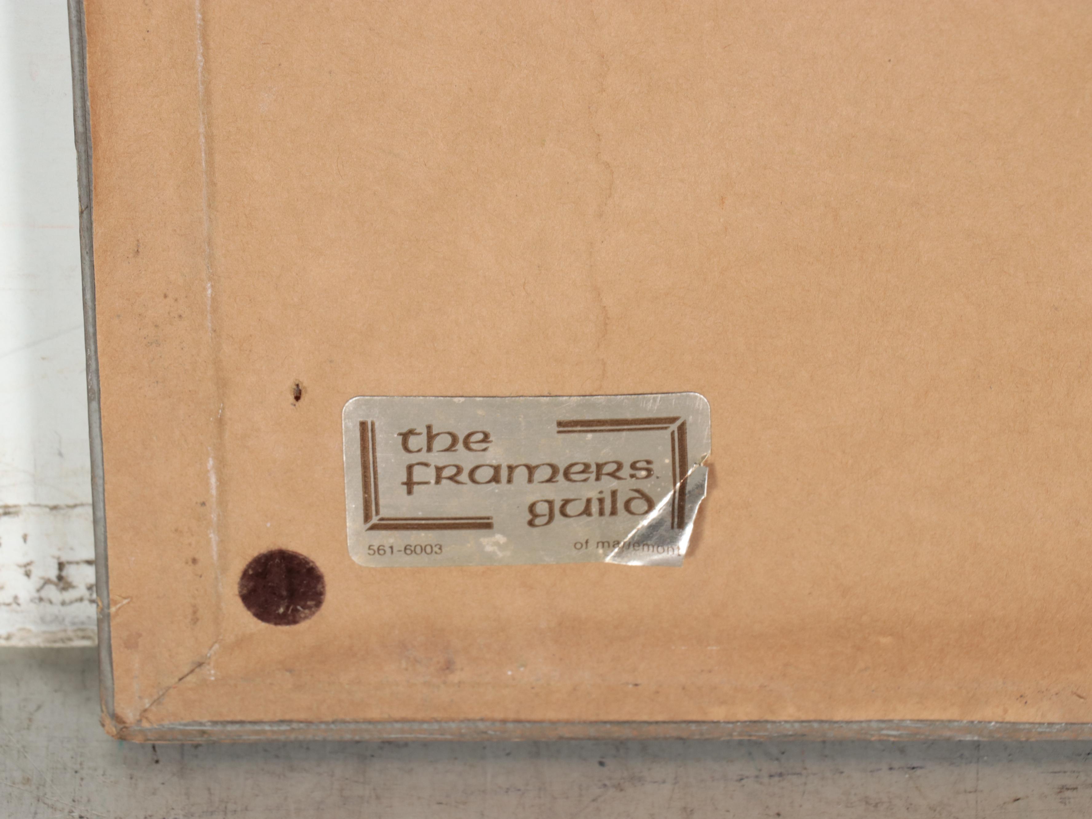 Gregory Hill Hand-Colored Rotogravure "Bartlett's Wagon," Late 20th Century