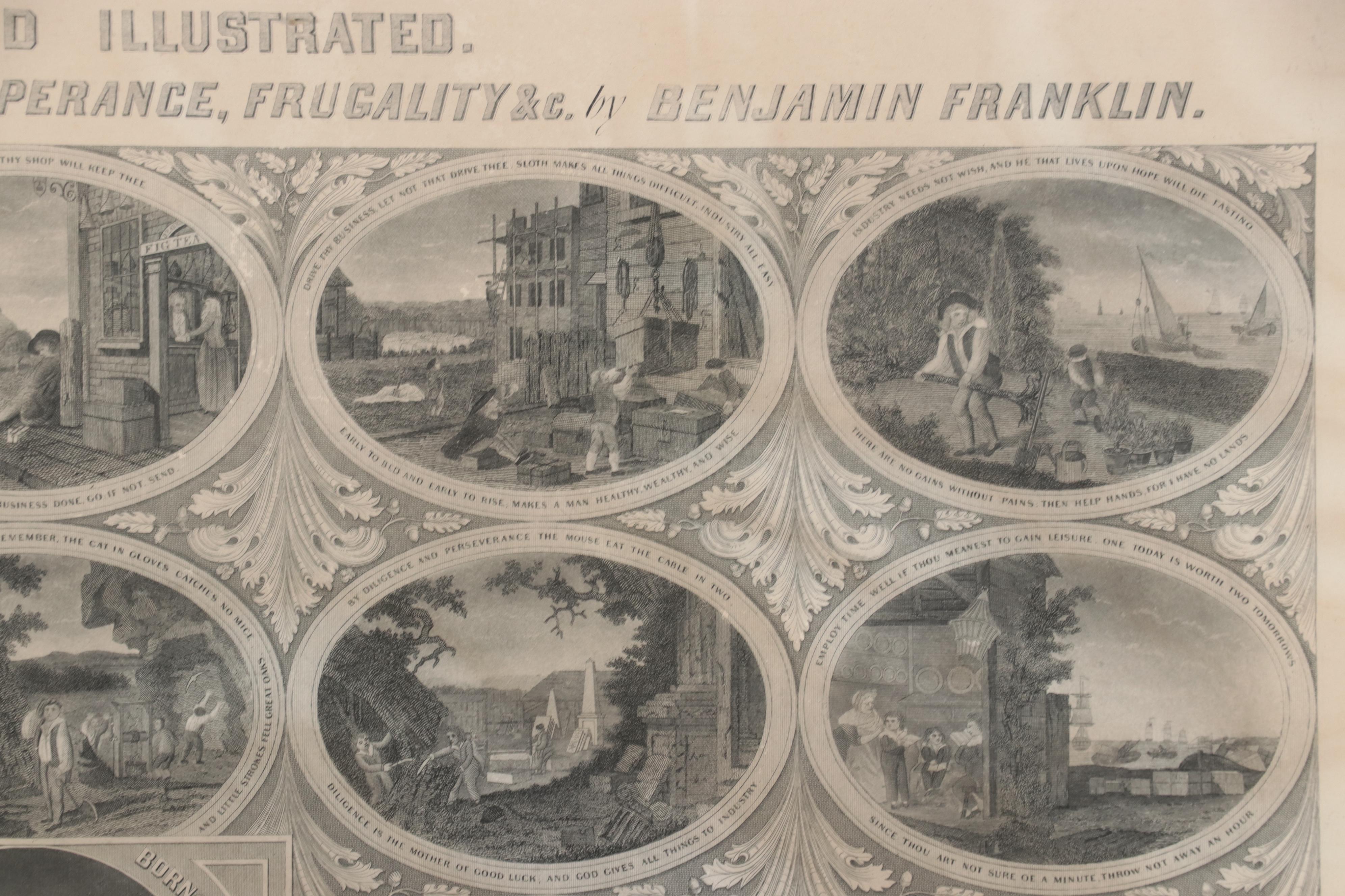 Engraving After Oliver Pelton of Poor Richard Illustrated