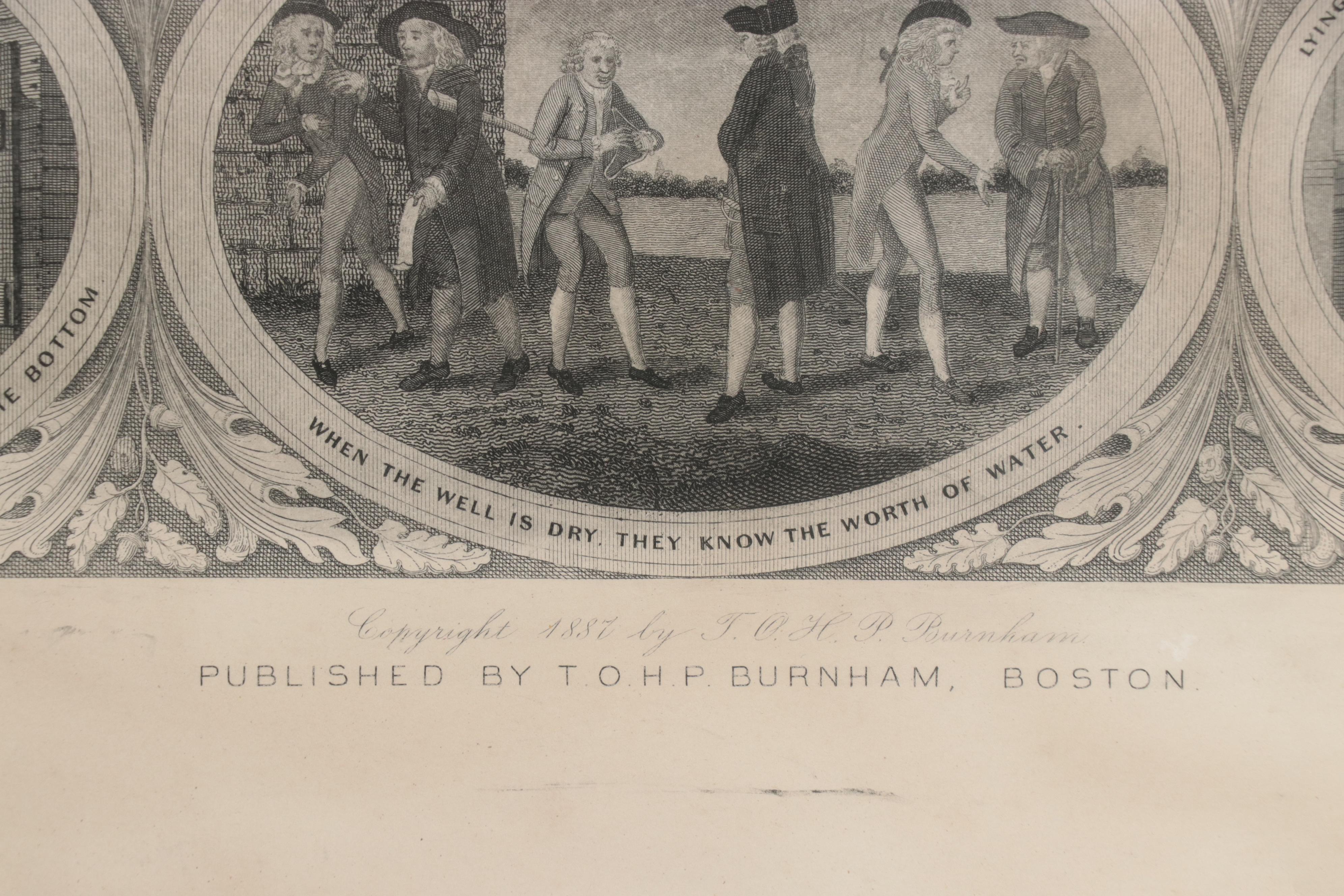 Engraving After Oliver Pelton of Poor Richard Illustrated