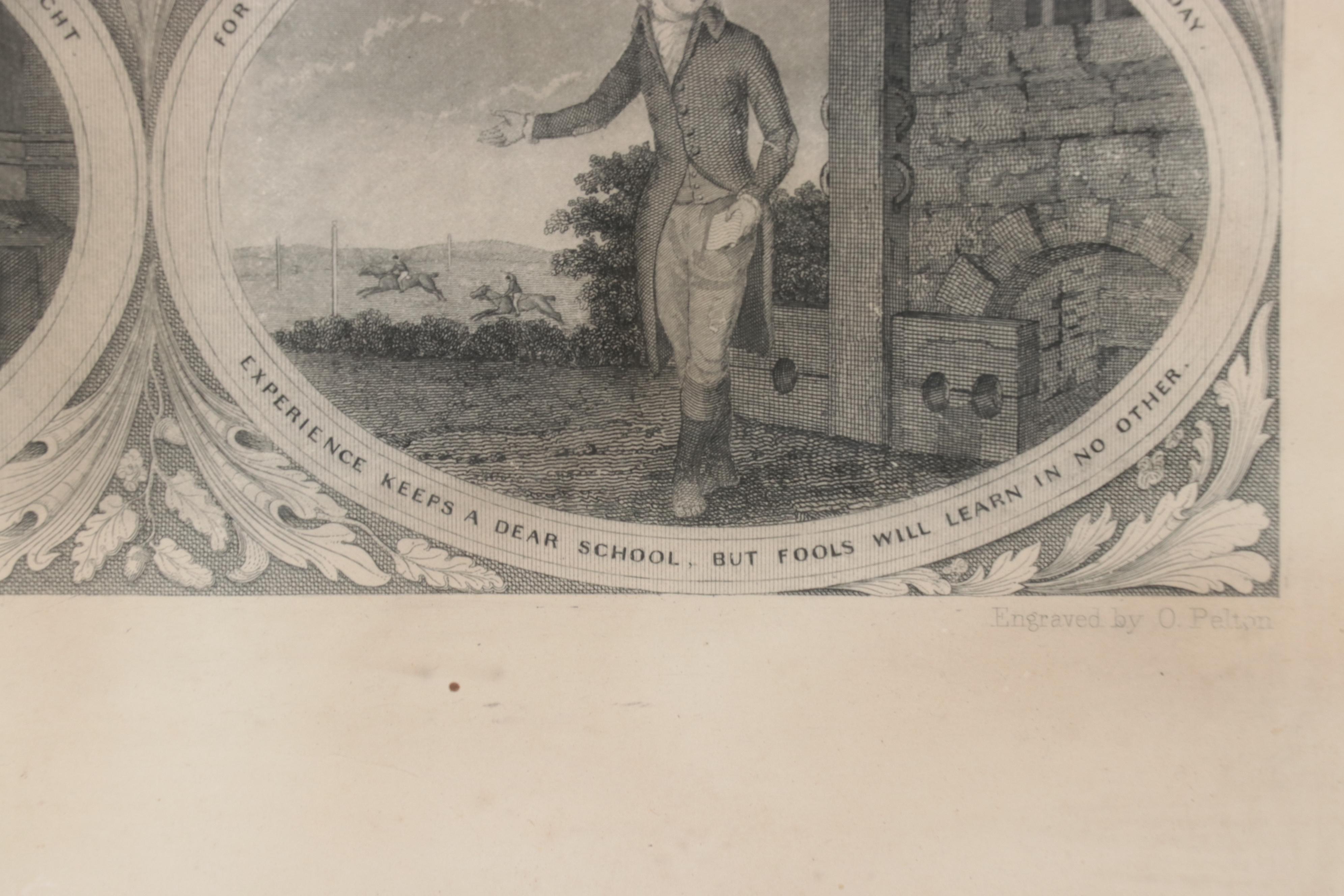 Engraving After Oliver Pelton of Poor Richard Illustrated