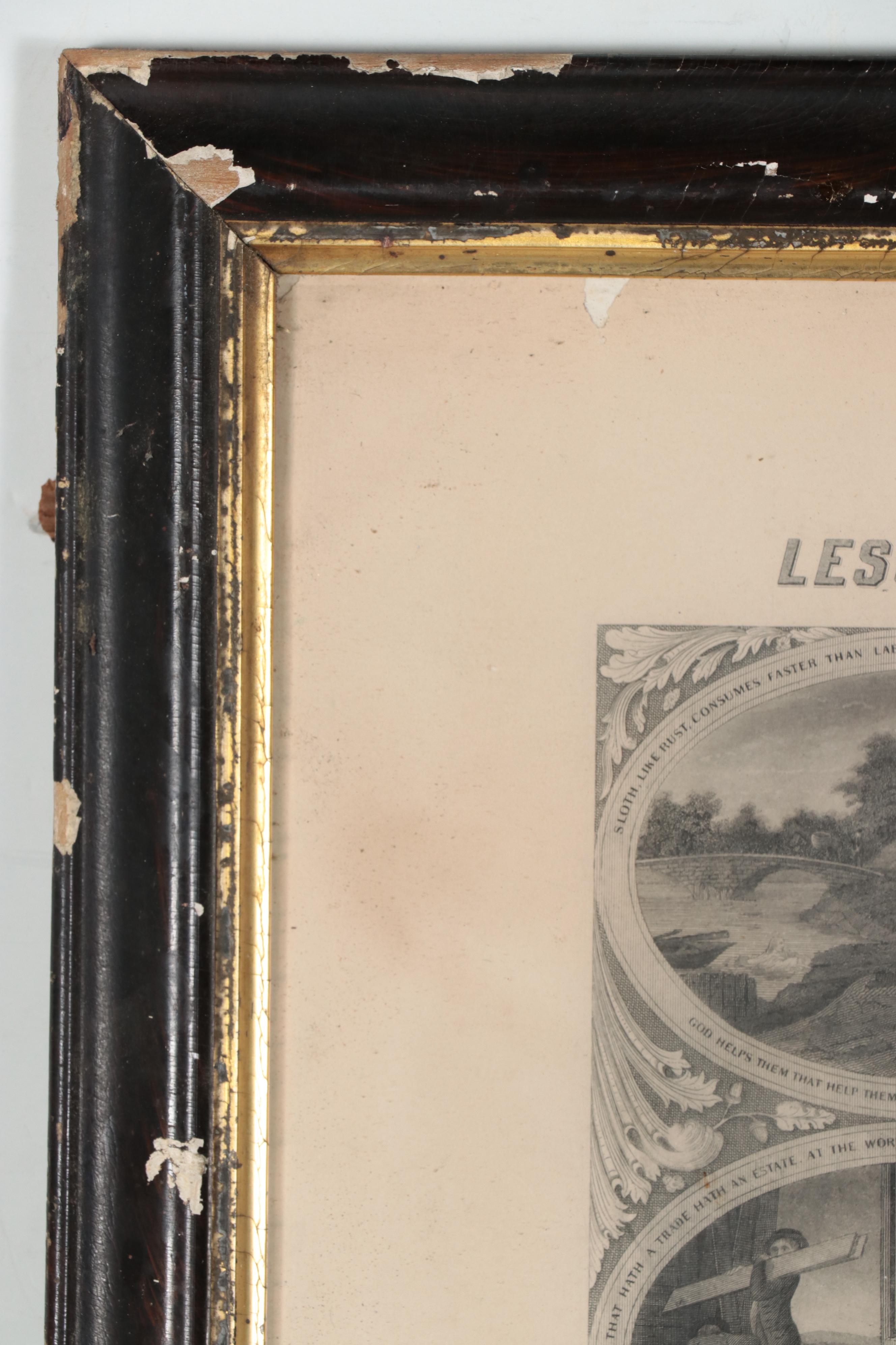 Engraving After Oliver Pelton of Poor Richard Illustrated