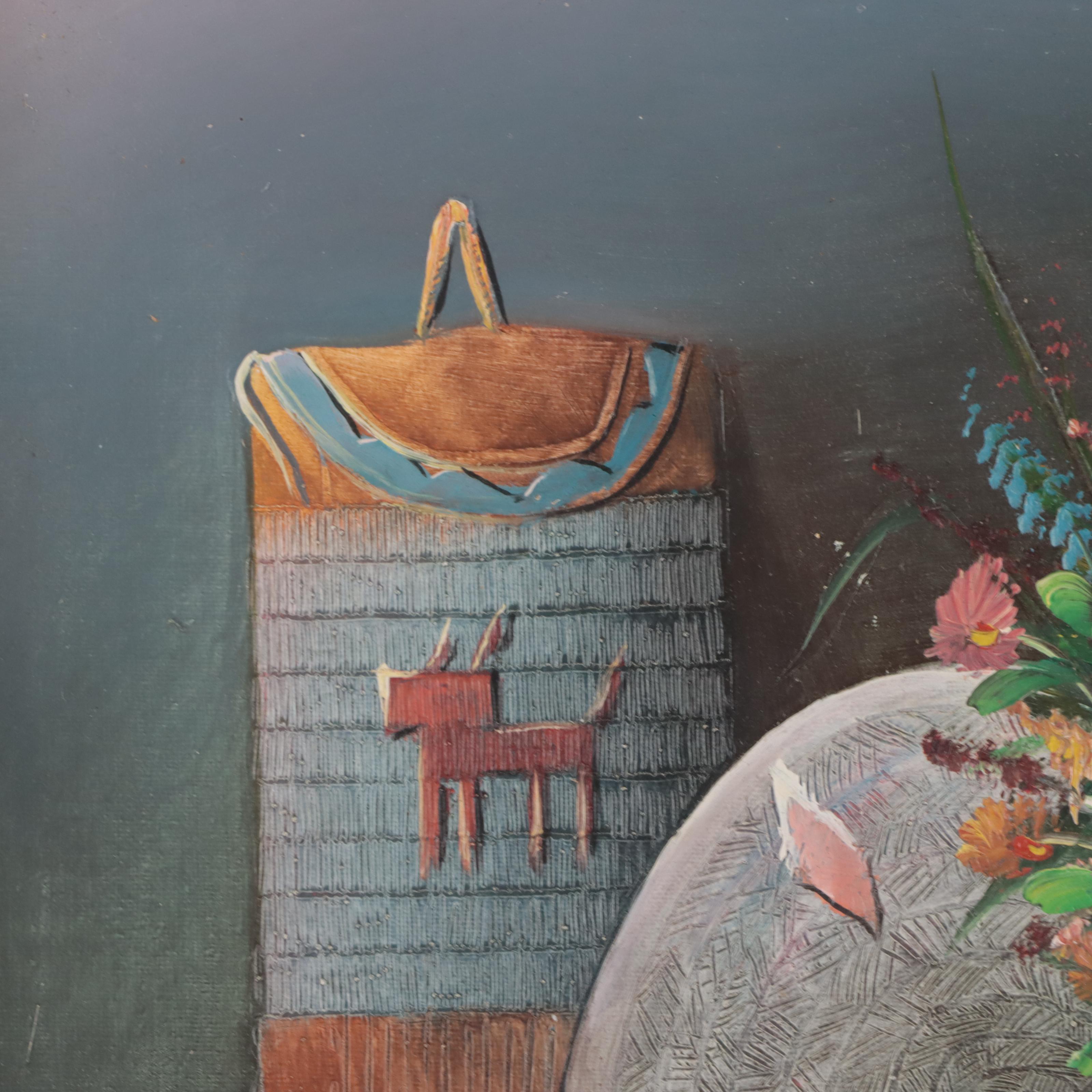 Charles Benolt Acrylic Still Life Painting