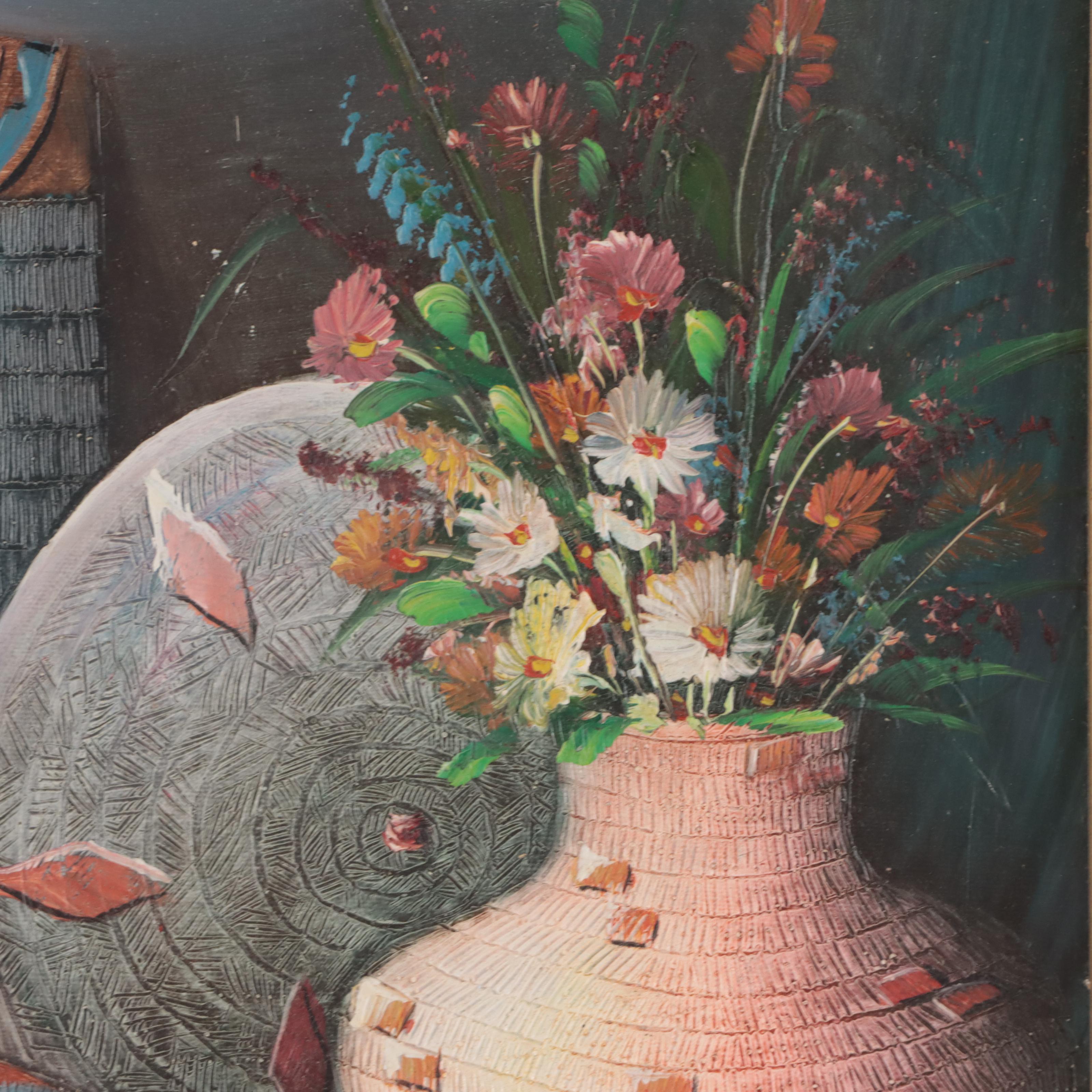 Charles Benolt Acrylic Still Life Painting