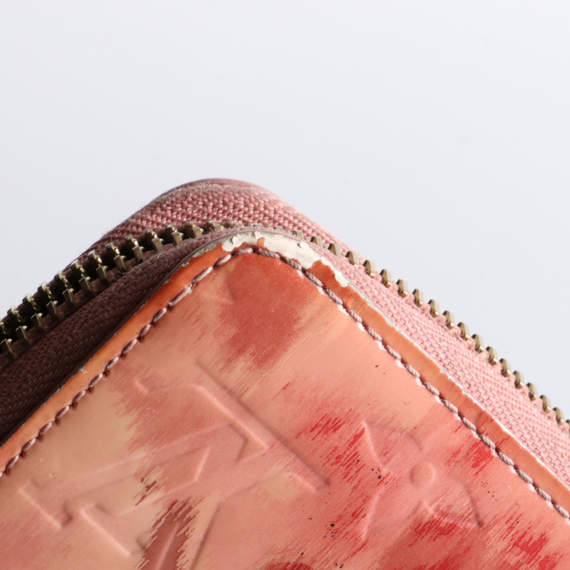Louis Vuitton Zippy Wallet in Rose Velour Monogram Ikat Vernis