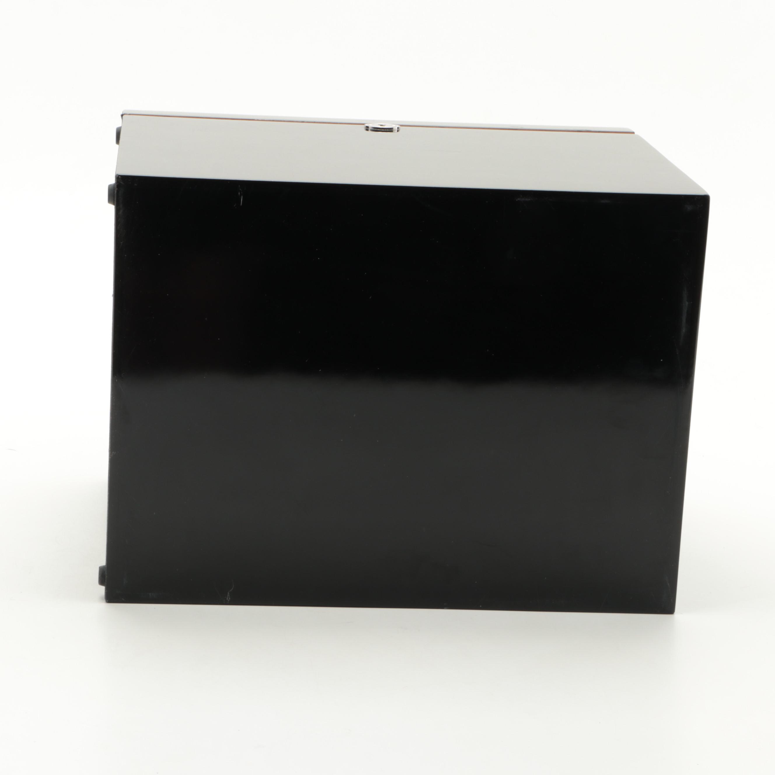 Contemporary Black Lacquered Humidor