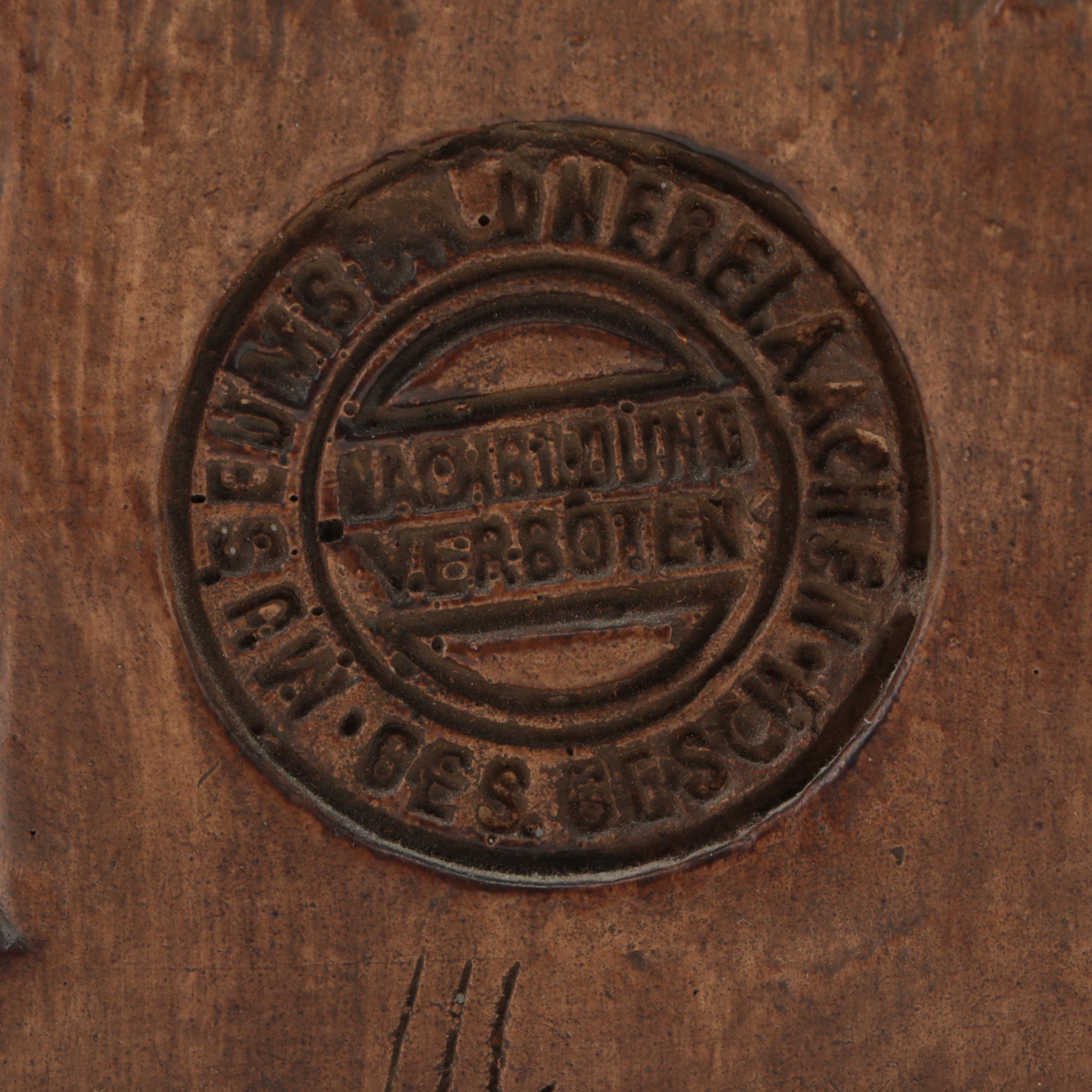 Carolingian Style Cast Plaster Sculpture of Jesus as the Alpha and Omega