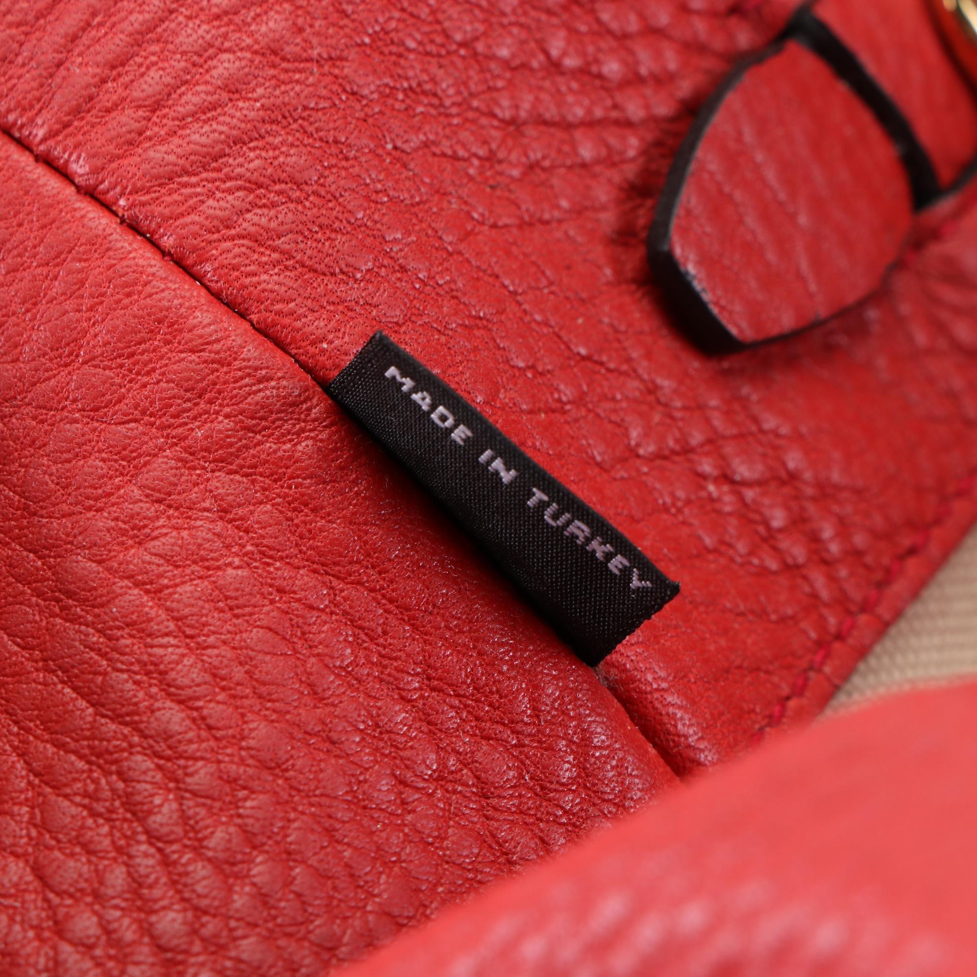 Prada Tote in Red Vitello Daino Leather