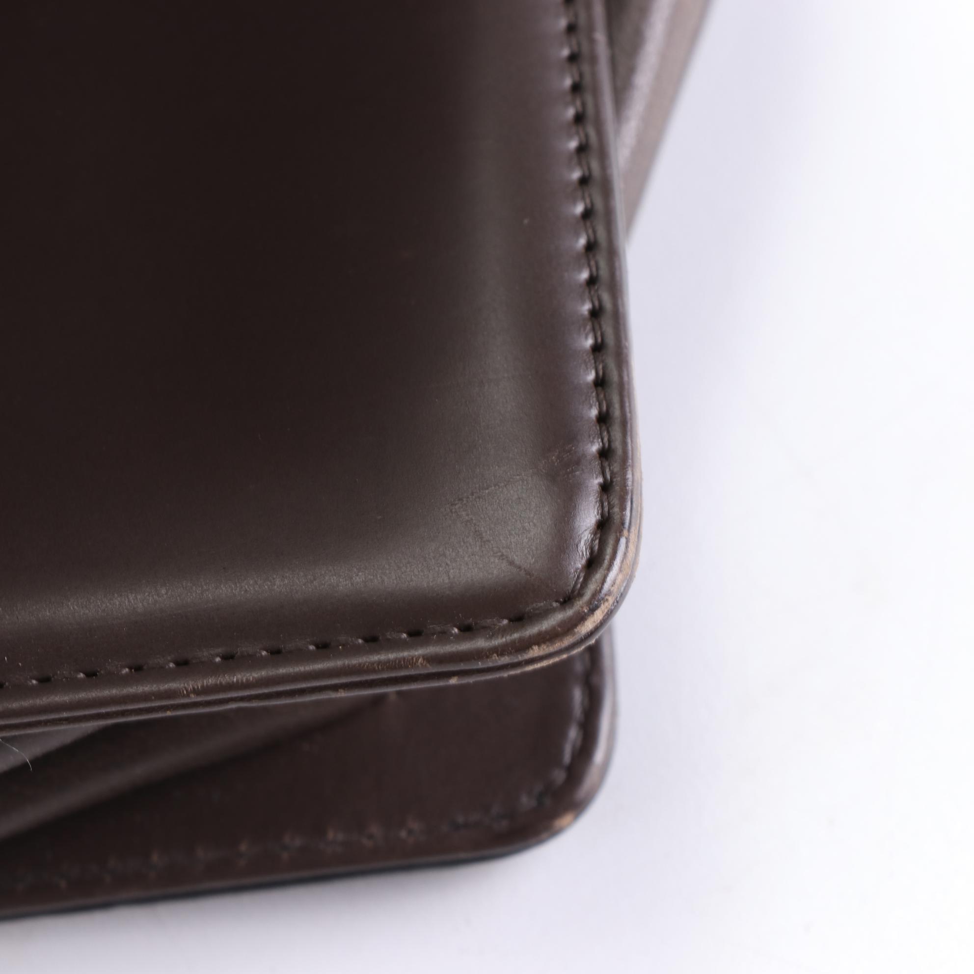 Chanel Large Reverso Boy Bag in Bicolor Leather with Chain Link/Leather Strap