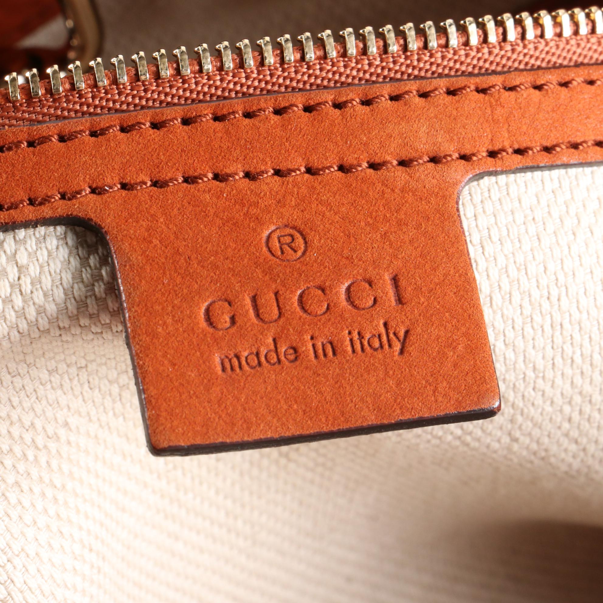 Gucci Soho Chain Strap Shoulder Bag in Nubuck Suede with Tassel