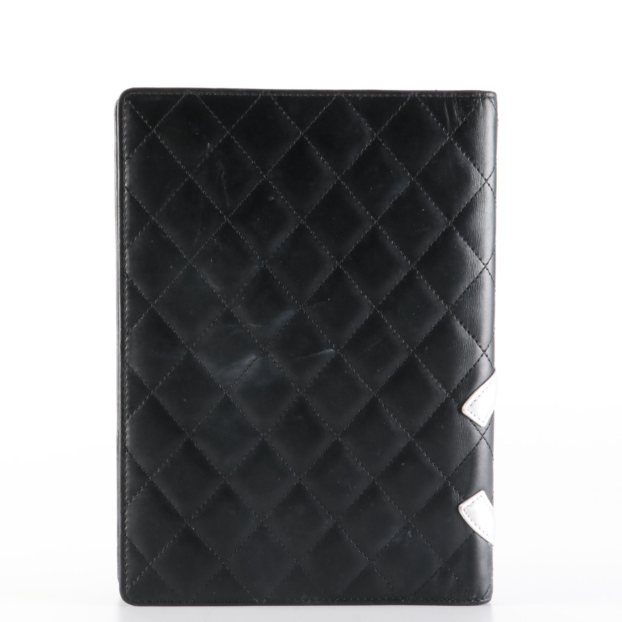 Chanel CC Agenda Cover in Quilted Leather